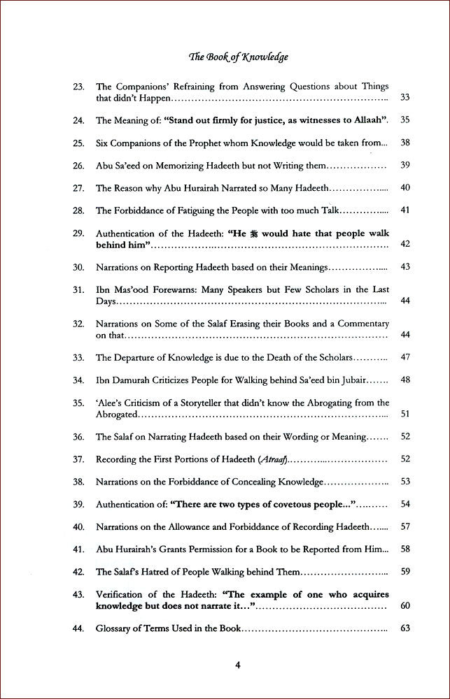 The Book of Knowledge By Imaam Abu Khaithama Zuhyar bin Harb An-Nasaa'ee、mySite、topwebapps