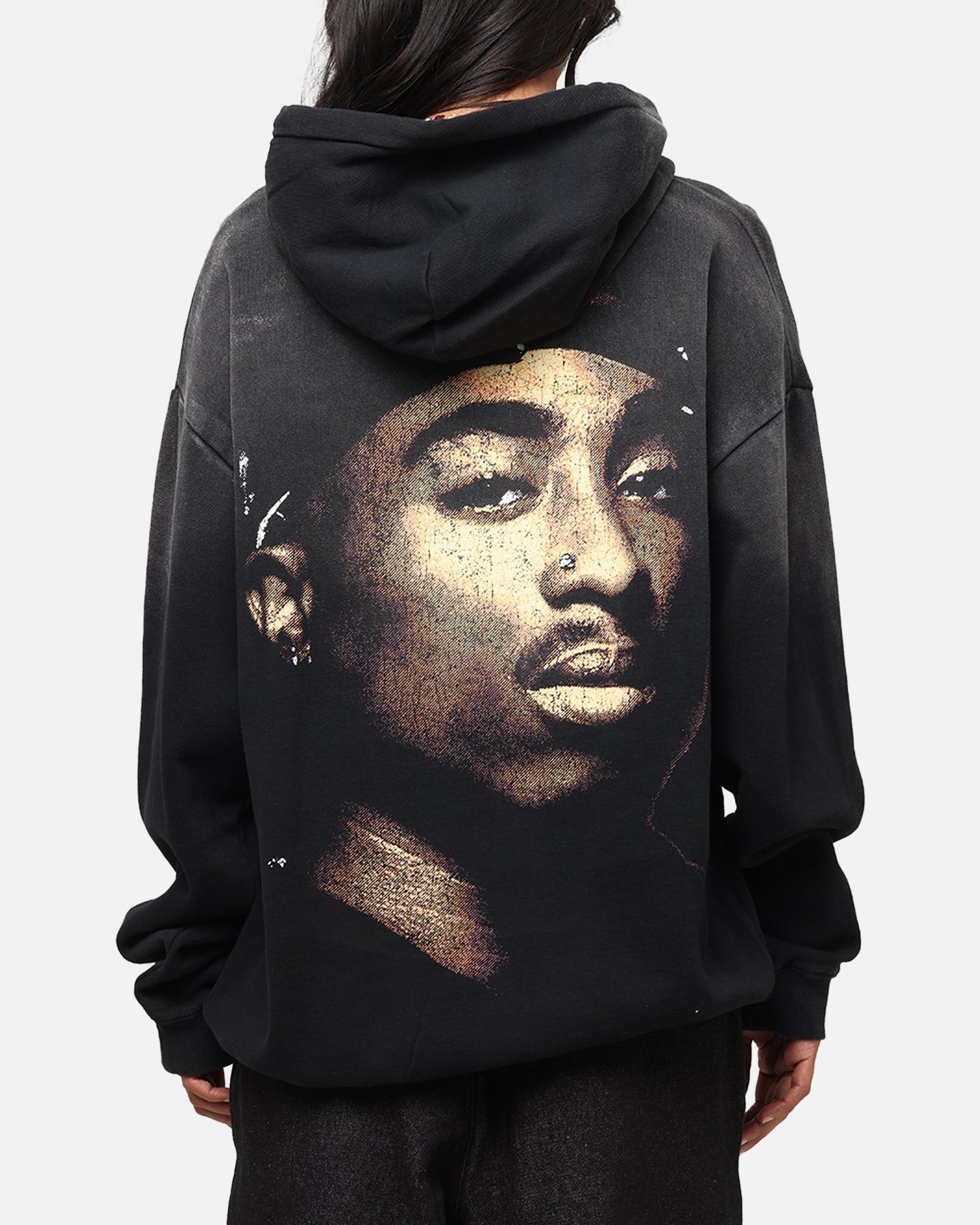 Tupac Super Fade Hoodie Washed Black、mySite、zt4zffjzw