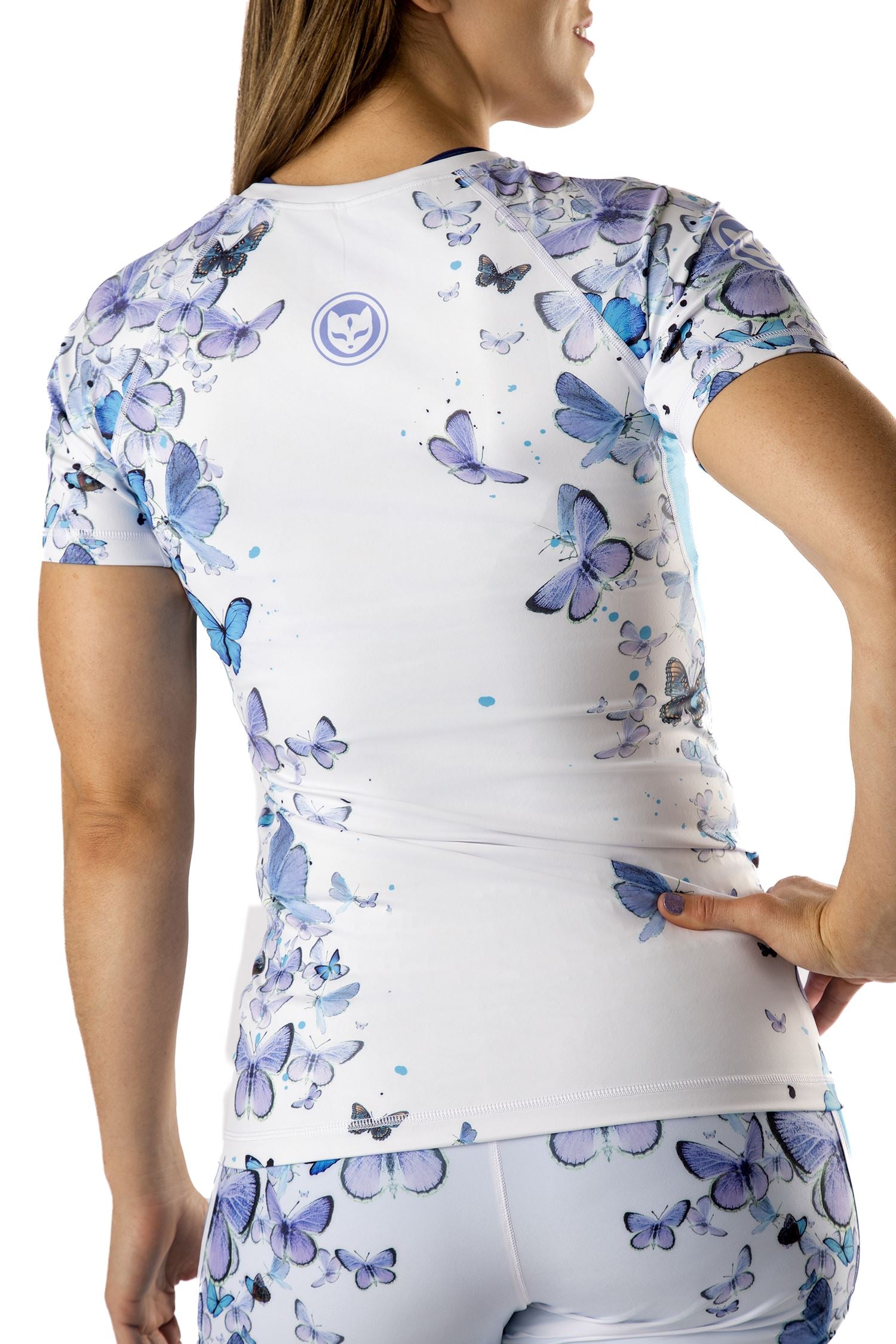 Women's Lyzz Mitrovic Butterfly Jiu Jitsu Rashguard - Short Sleeve、mySite、gigharbornorthrealestate
