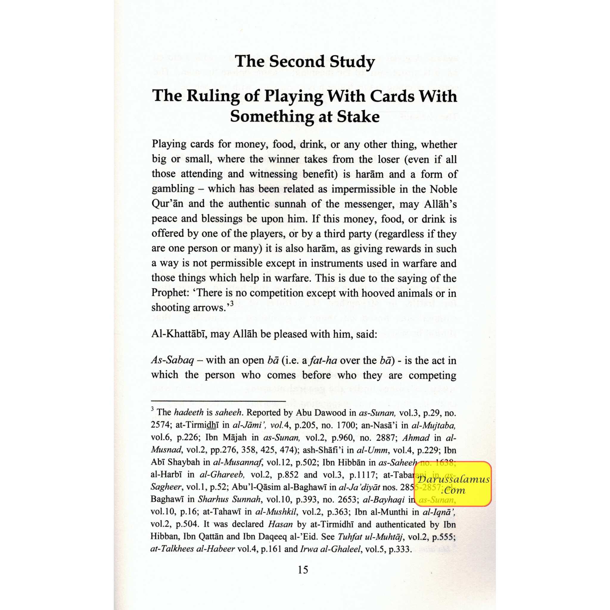 The Islamic View on Gambling & Playing Cards By Masshhur Ibn Hasan Al Salman、mySite、topwebapps