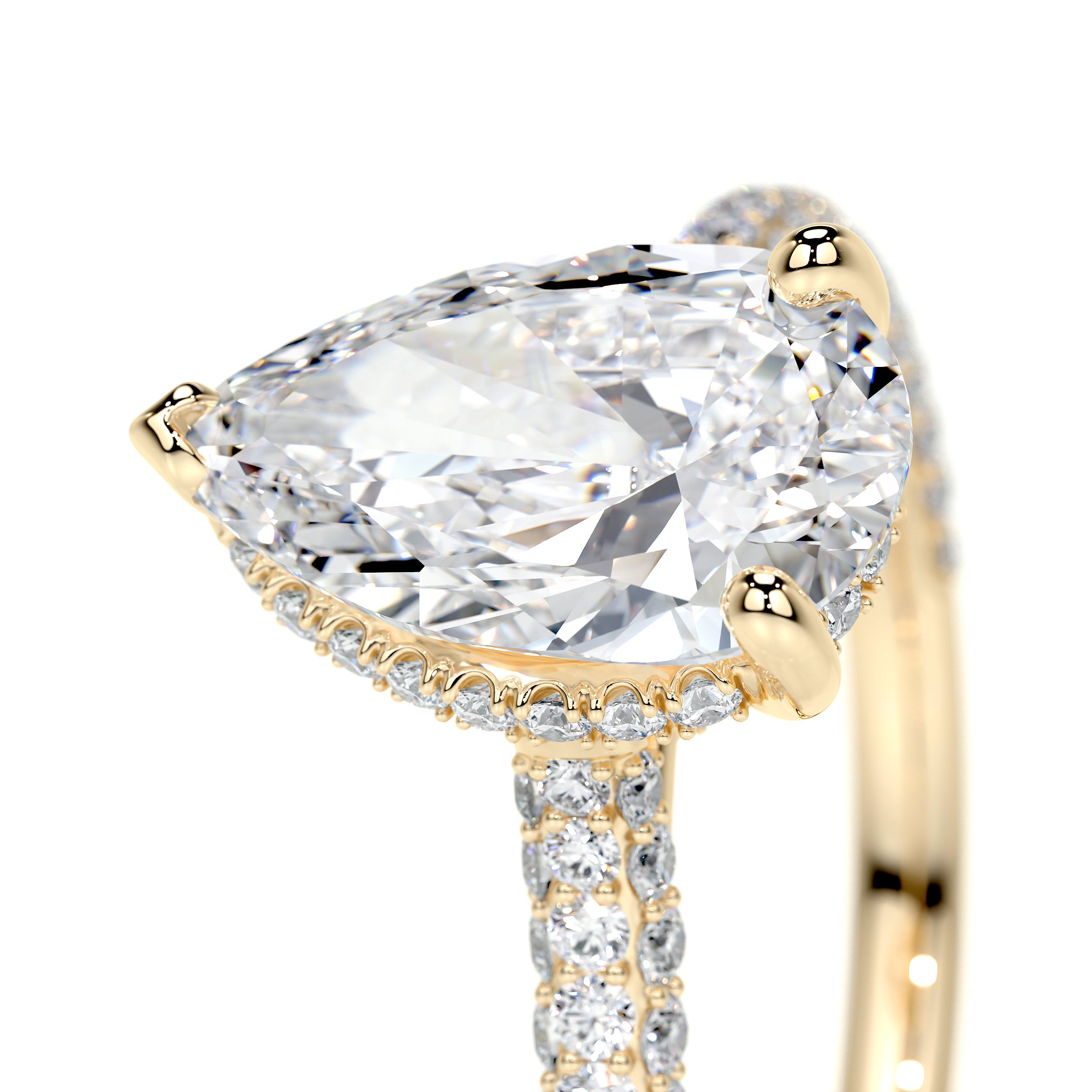 Nakia Lab Grown Diamond Ring -18K Yellow Gold、mySite、hinf8tx79