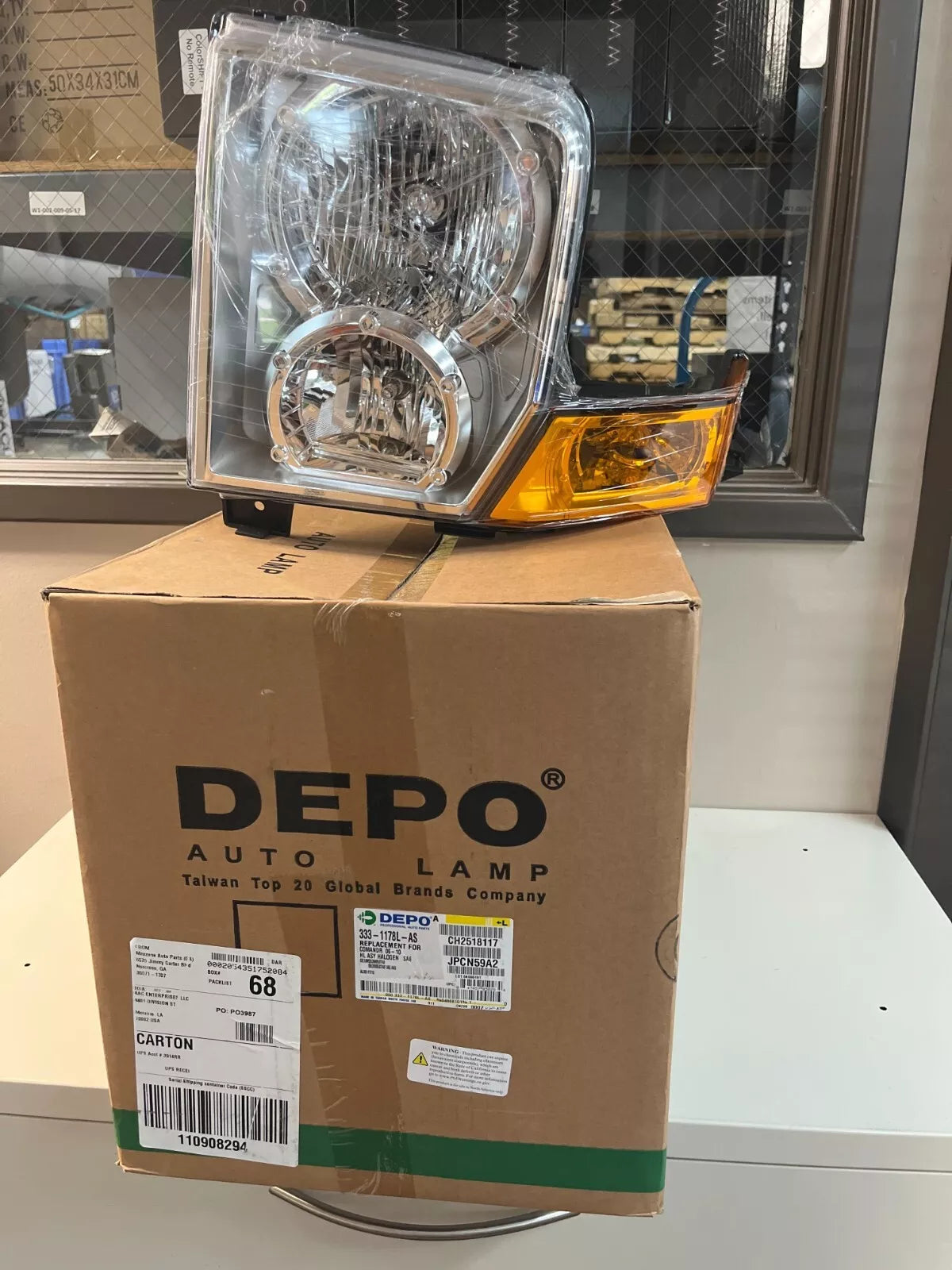 New DEPO 2006-2010 Jeep Commander Driver Side Headlight - 333-1178L-AS、mySite、nflplayoffbracketp