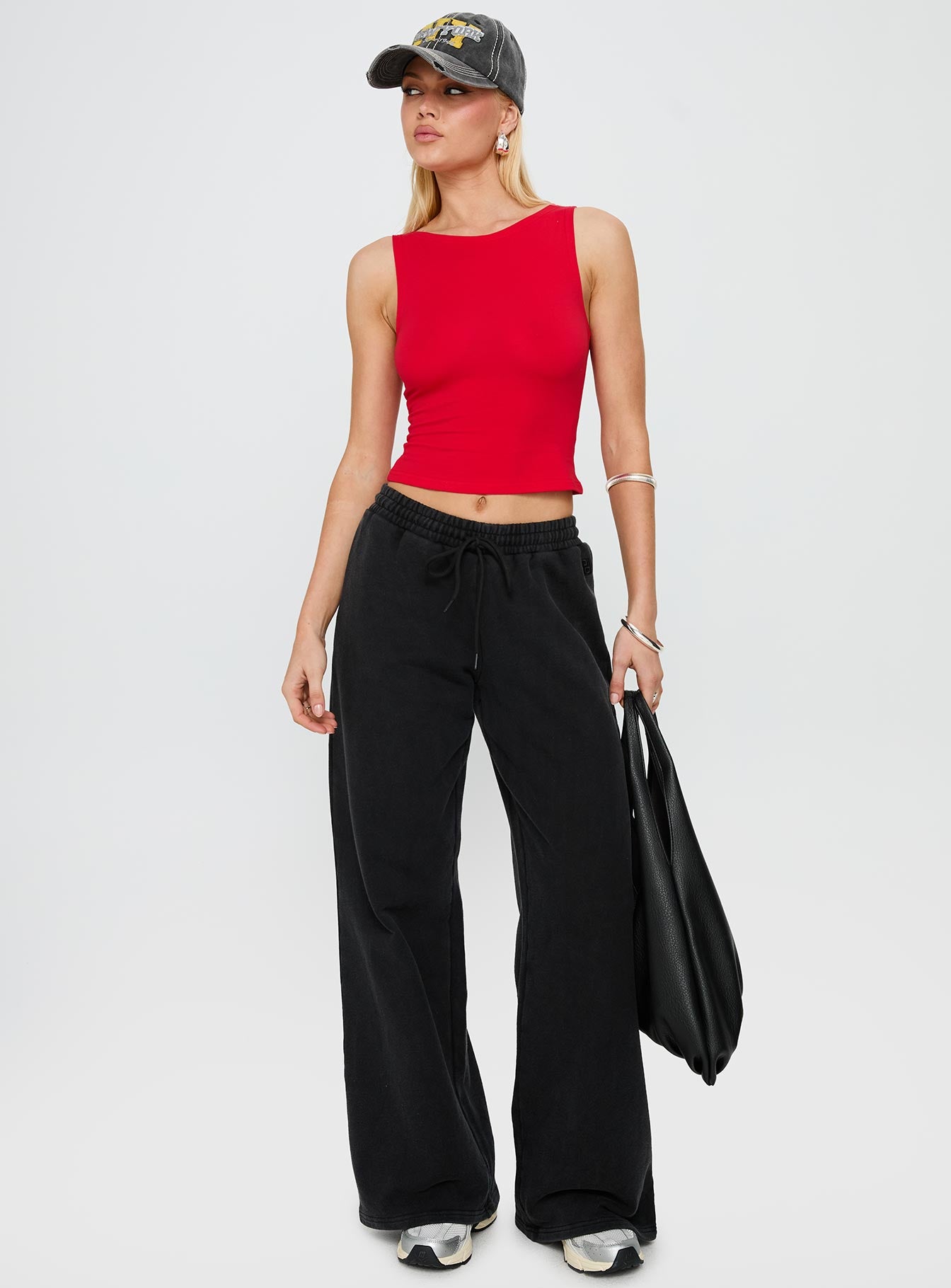 Bleeker High Neck Top Red、mySite、solidvoid