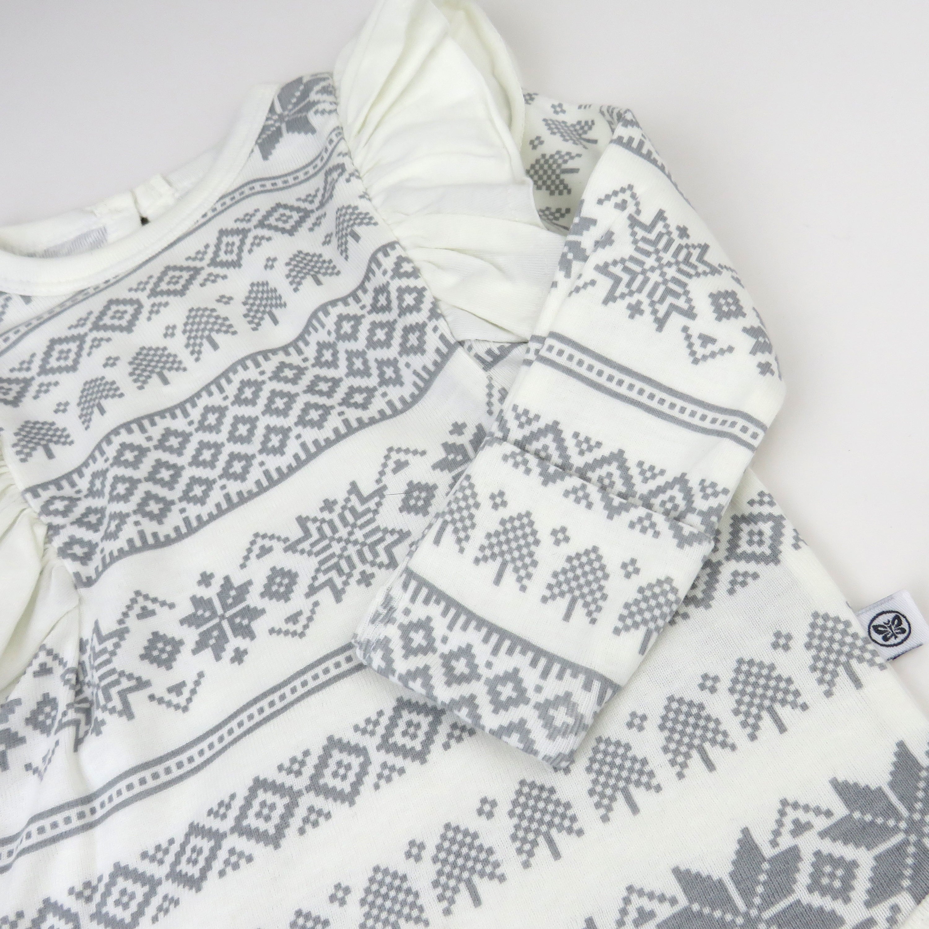  3 Pack Long Sleeve Ruffle Shoulder Bodysuit Set、mySite、layawaytickets