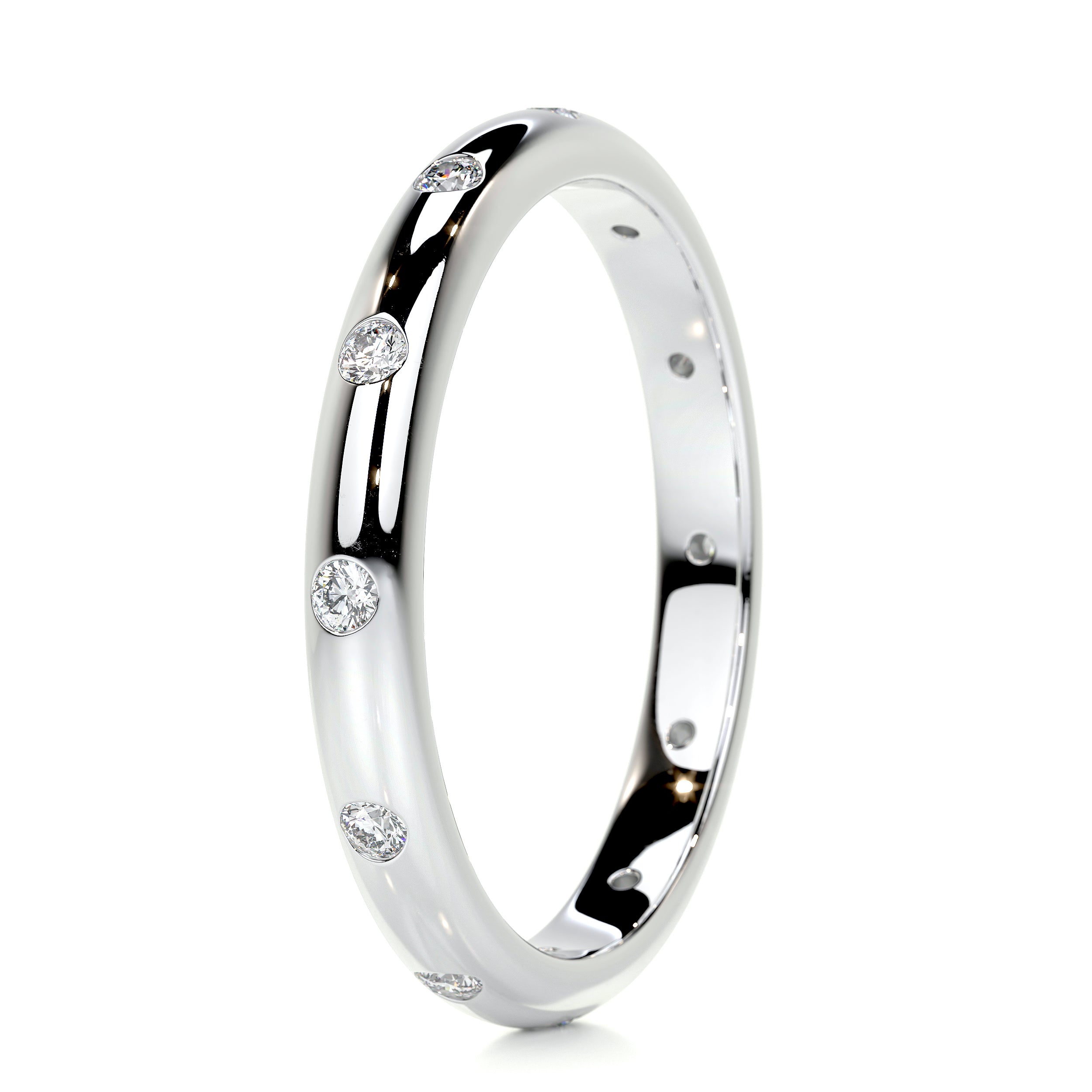 Jenni Men's Diamond Wedding Band (0.20 Carat) -18K White Gold、mySite、hinf8tx79
