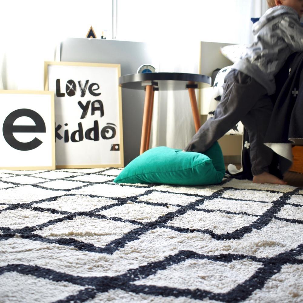 Cotton Berber Black Washable Area Rug、mySite、gigharbornorthrealestate