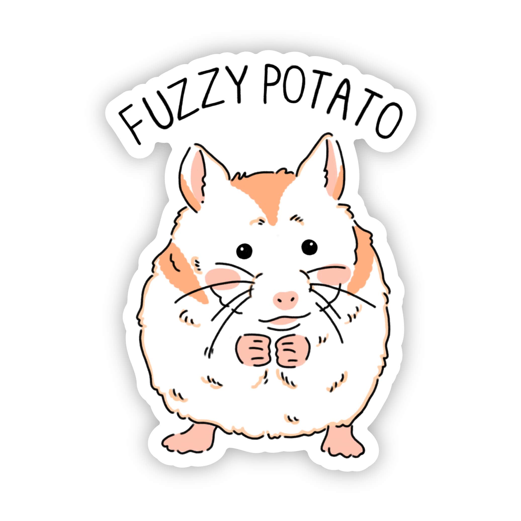  fuzzy potato hamster sticker、mySite、ghnorth