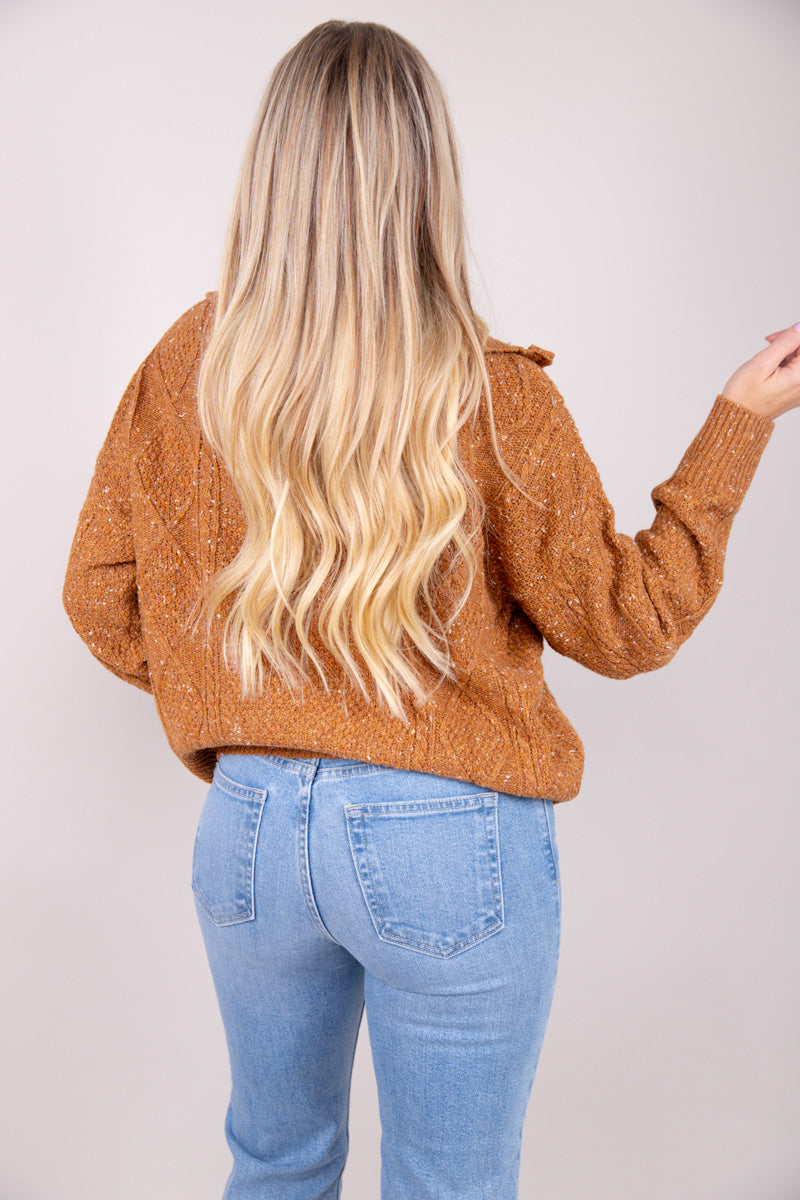 Speckled Teddy Quarter Zip - FINAL SALE、mySite、hinf8tx79