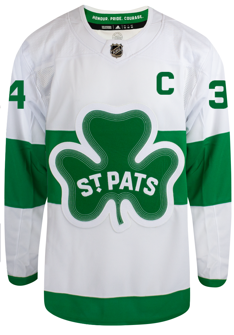 Maple Leafs Adidas Men's Authentic 2024 St Pats Jersey - MATTHEWS