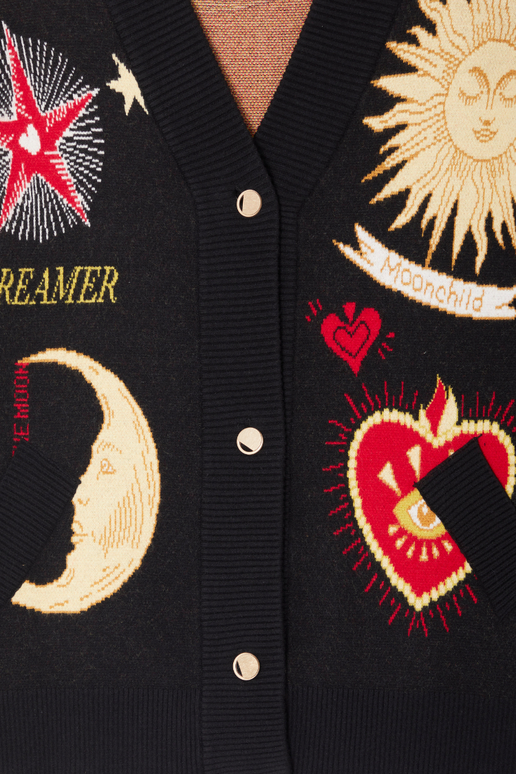 Black Mystical Cardigan、mySite、solidvoid