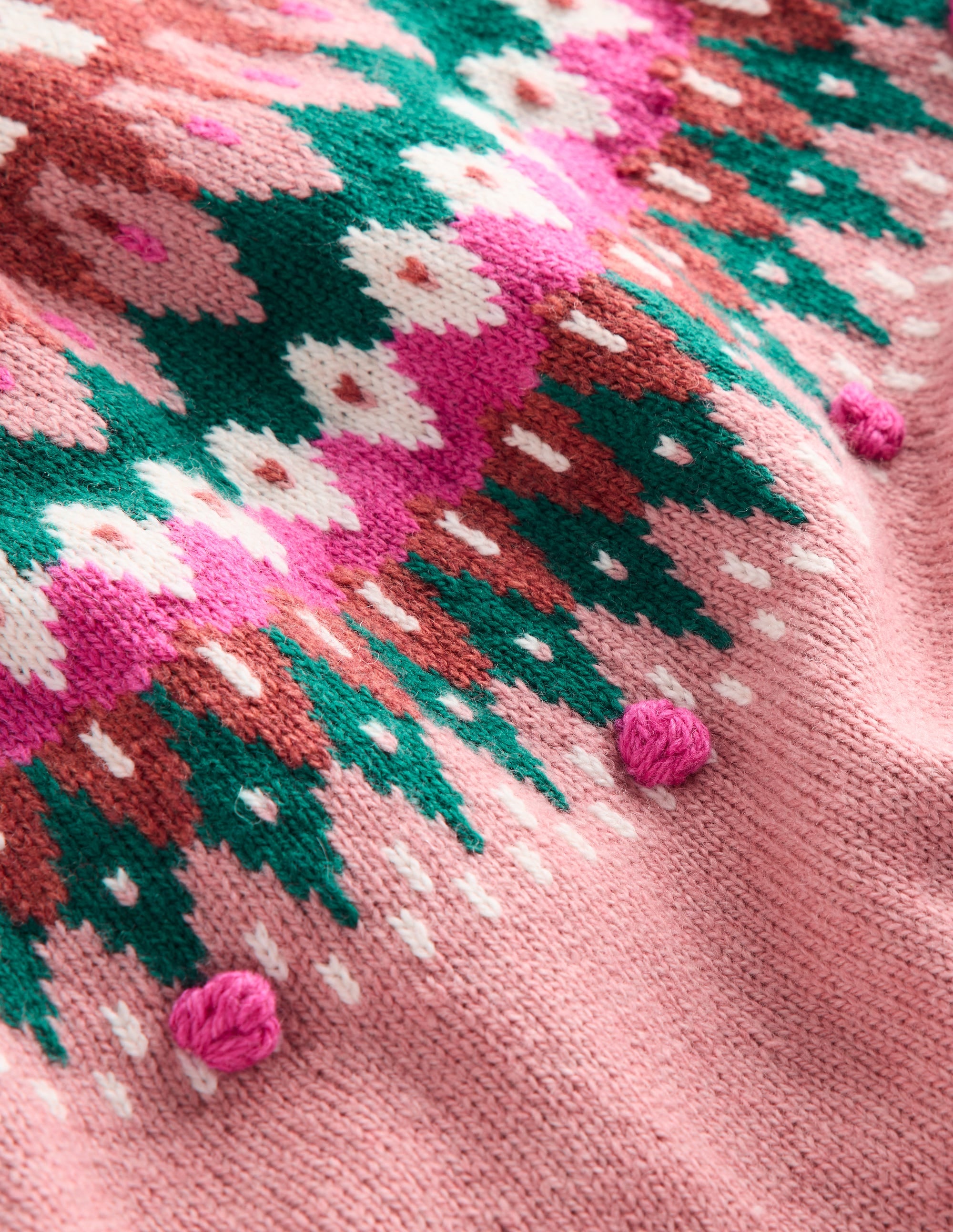  Minnie Fair Isle Jumper Dress-Vintage Pink Marl、mySite、ashleygrahame