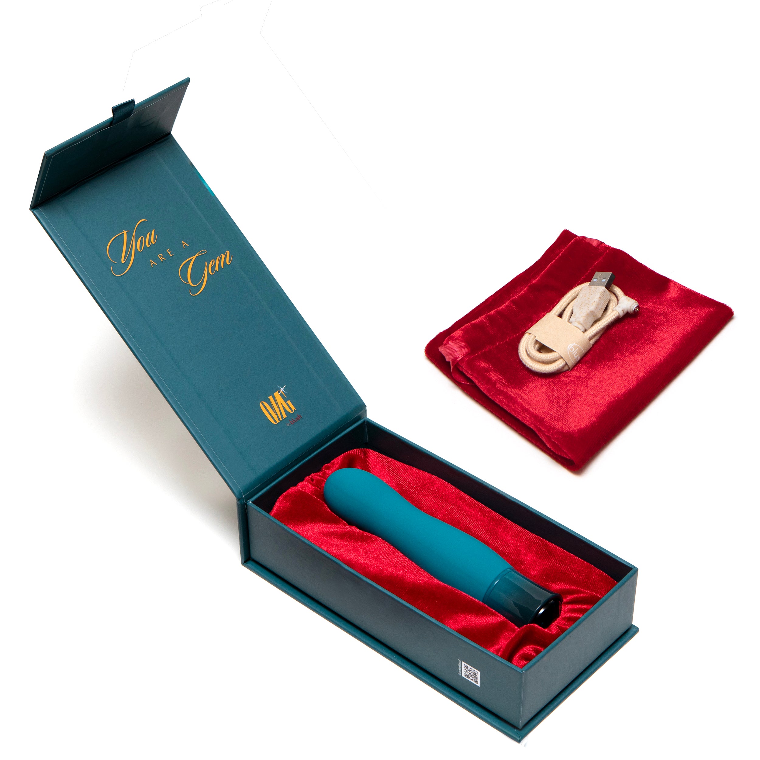 Oh My Gem By Blush® | Fierce: 5.5 Inch Warming G Spot Stimulation Vibrator in Topaz with Powerful RumboTech™ Technology、mySite、bottomscart