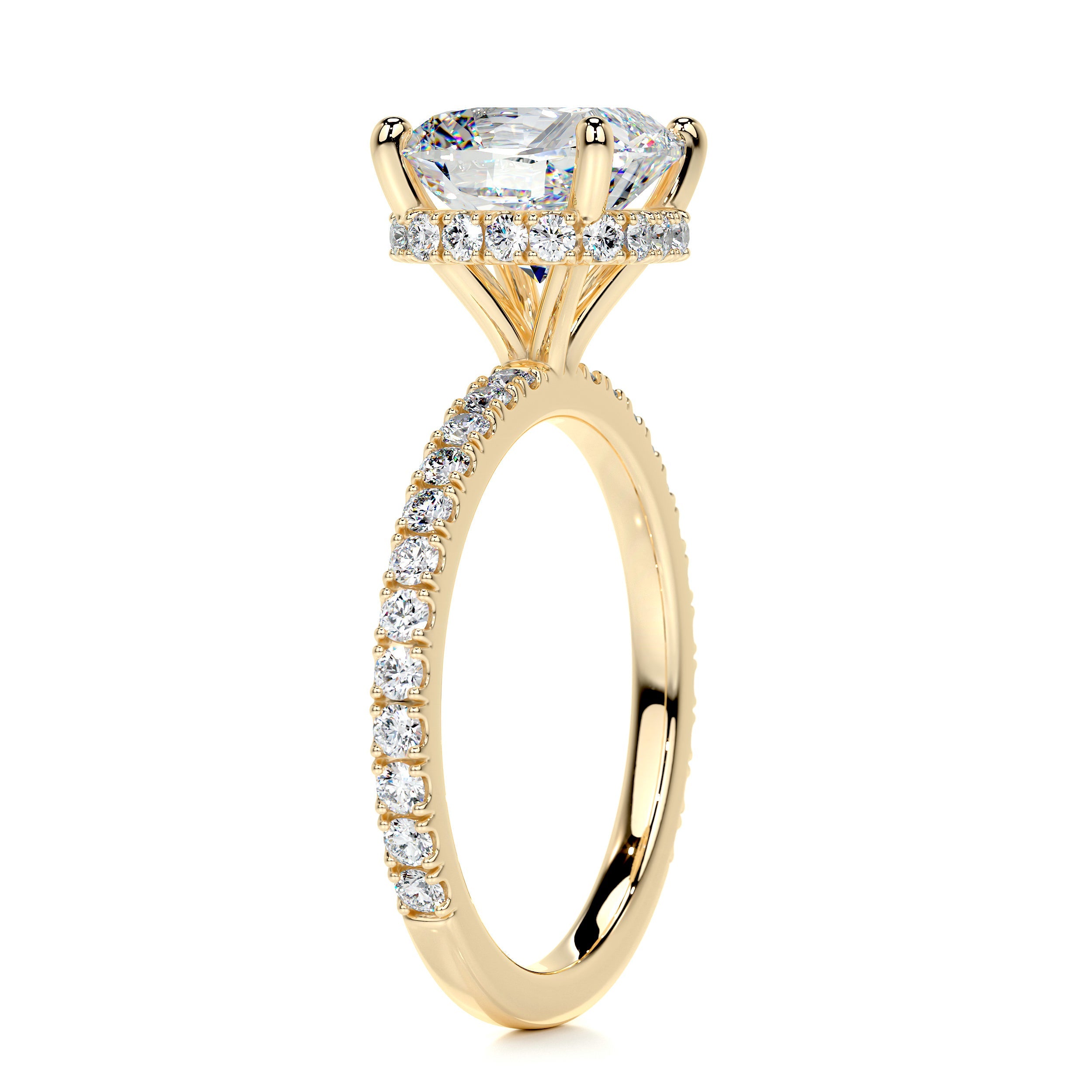Madeline Moissanite & Diamond Ring -18K Yellow Gold (RTS)、mySite、hinf8tx79