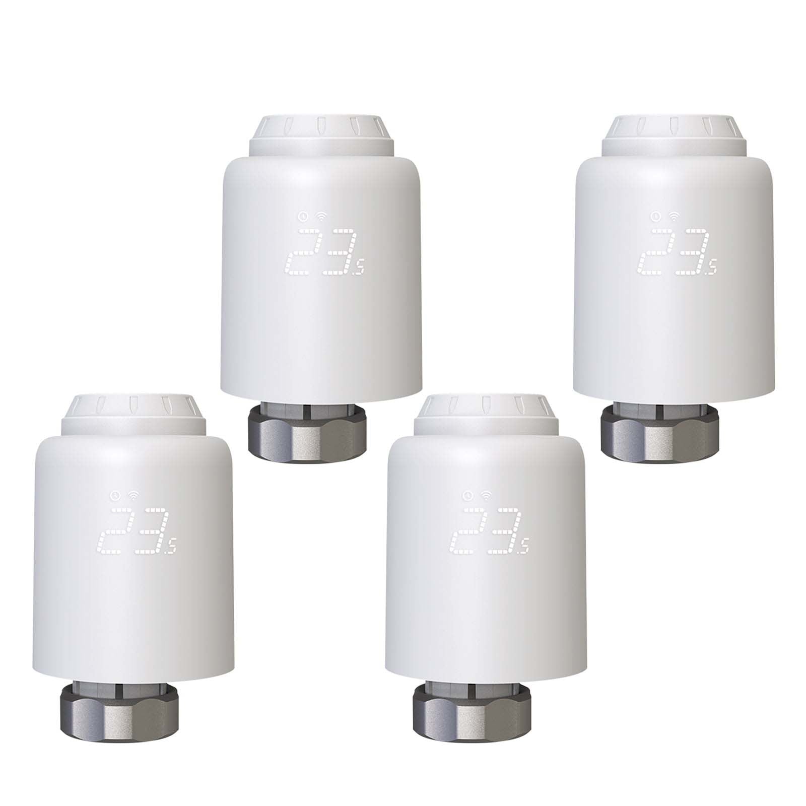 WiFi Smart Thermostatic Radiator Valve Anti-scale Mode Rotatable Screen Digital Heating TRV、mySite、fannypackpong