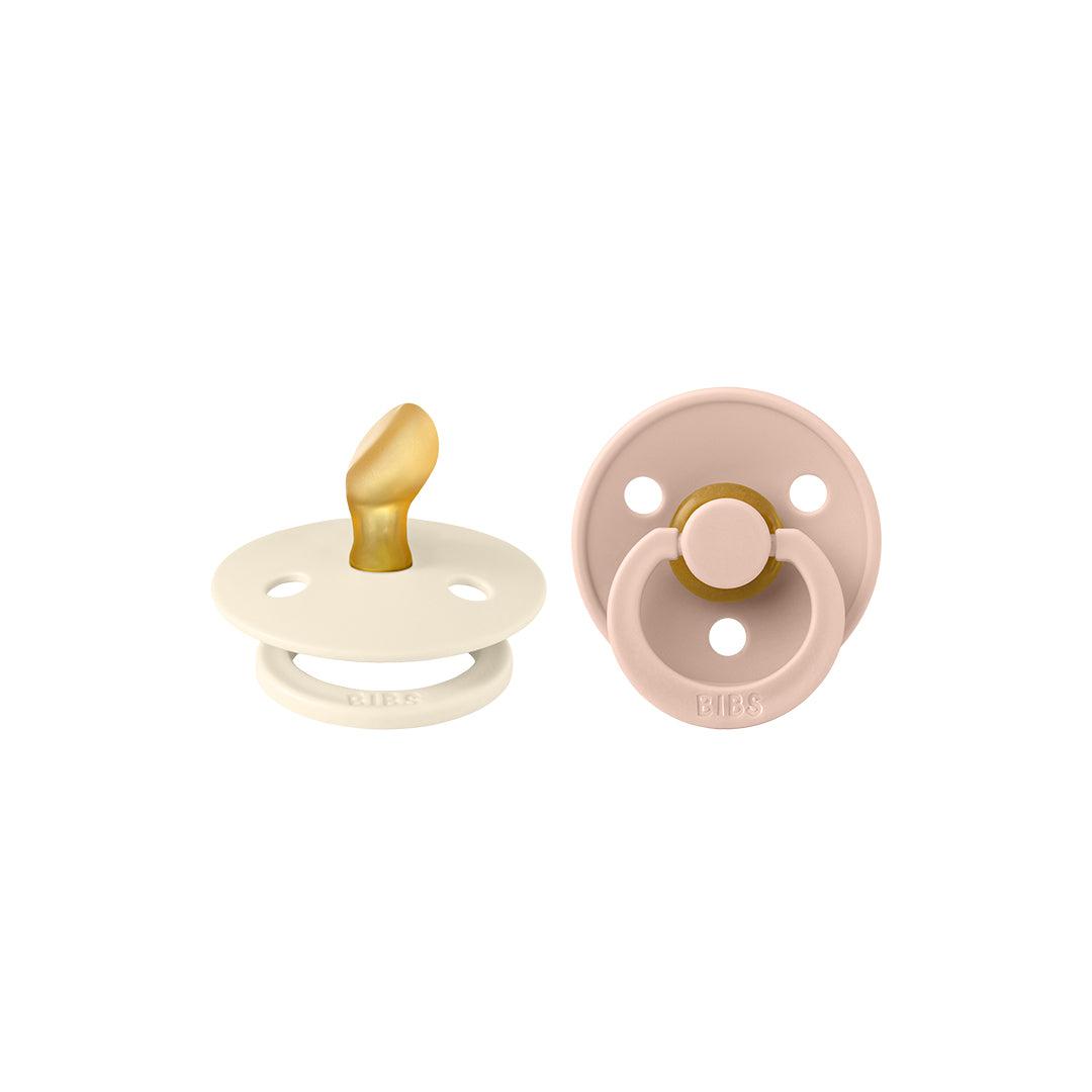  BIBS Colour Anatomical Pacifier - 2 Pack - Ivory/Blush - Latex、mySite、merchandisen