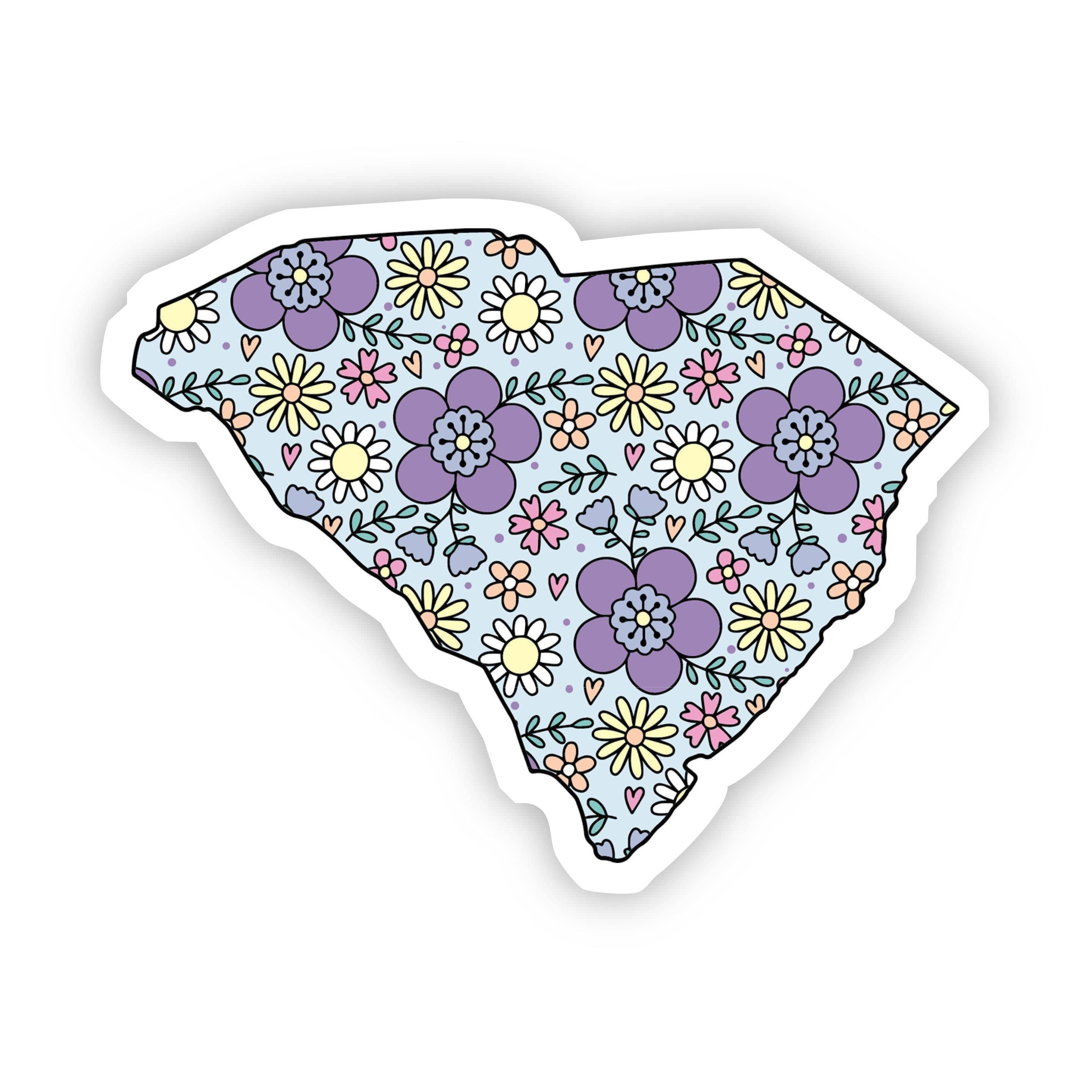  South Carolina Floral Sticker、mySite、elrpsem3k