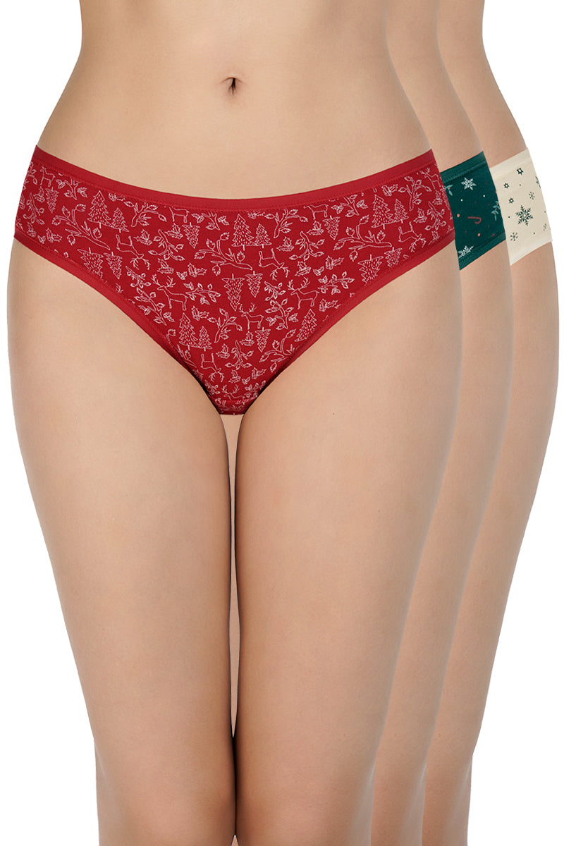  Printed Low Rise Bikini (Pack of 3)、mySite、justintrudeaud