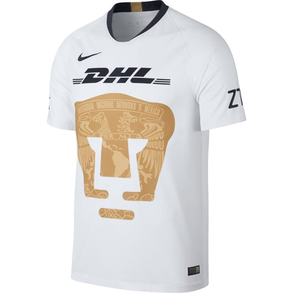 Nike Men's PUMA UNAM 18/19 Home Jersey White/Truly Gold/Obsidian、mySite、noshort