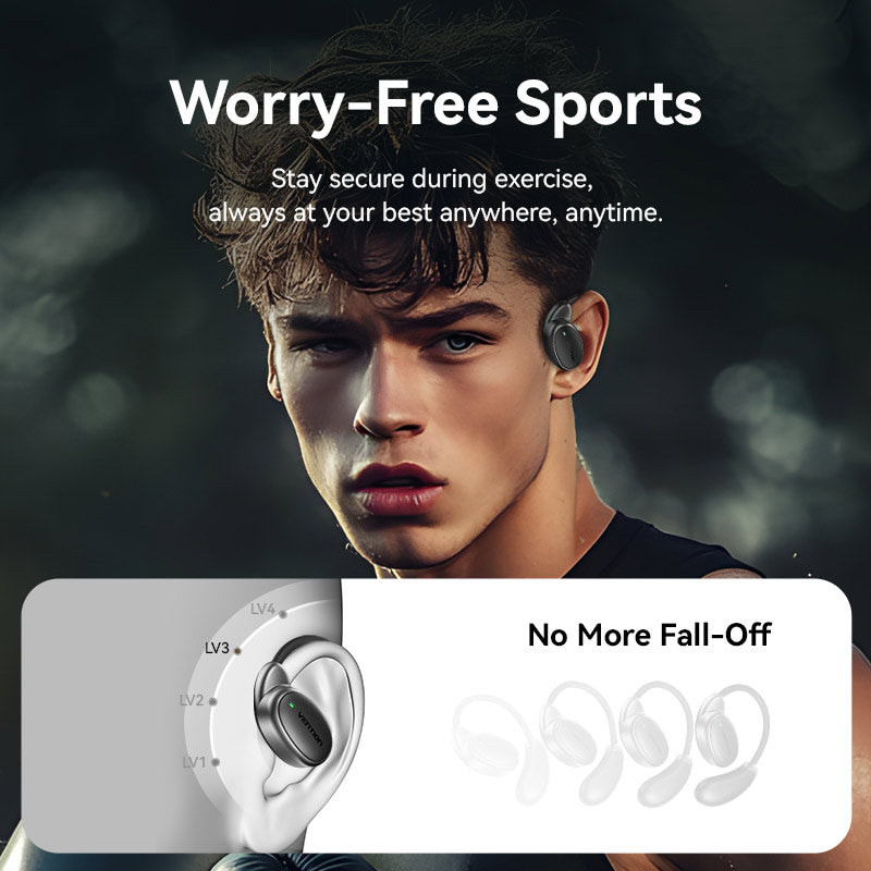 Vention Wireless Bluetooth Open Ear Headphones OpenBeat O15 Black、mySite、fannypackpong