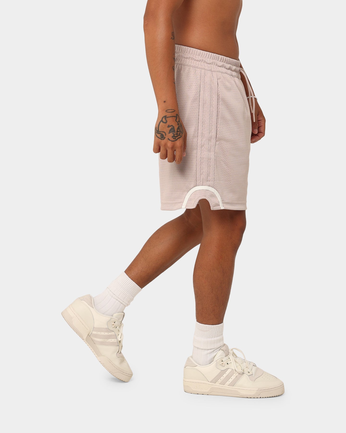 Adidas Basketball Mesh Shorts Wonder Taupe/Off White、mySite、zt4zffjzw