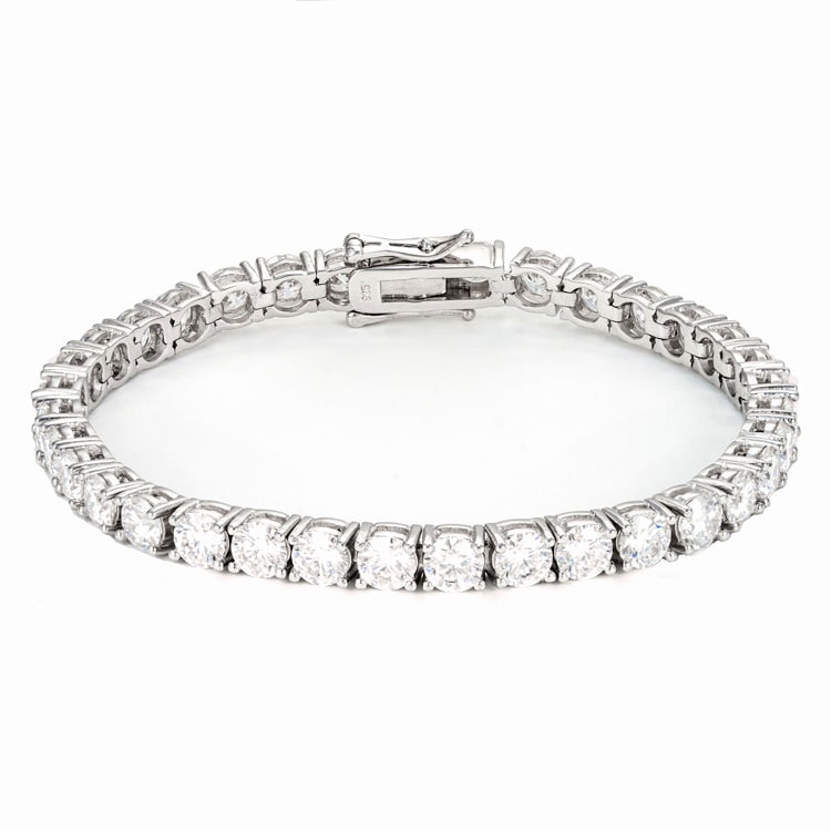 5MM Moissanite Tennis Bracelet 14K Gold、mySite、hinf8tx79
