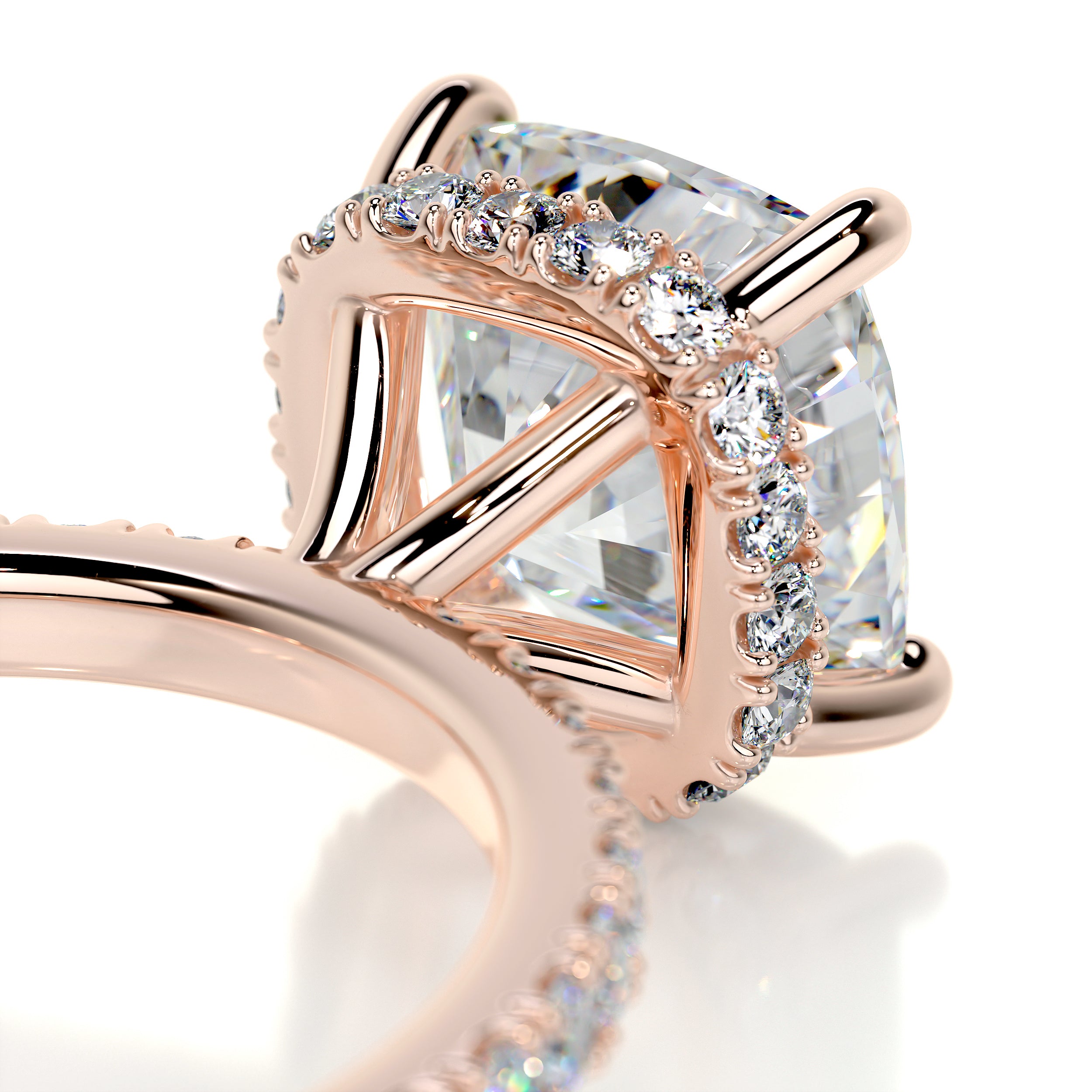 Madeline Moissanite & Diamond Ring -14K Rose Gold、mySite、hinf8tx79