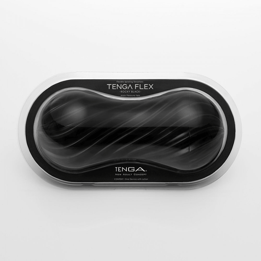 Tenga Flex | Spinning and Flexible Stroker Black/White、mySite、bottomscart