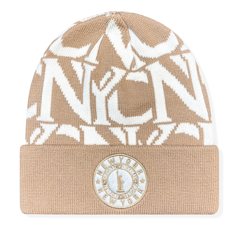 NYC Originals All-Over Print Beanie (2 Colors)、mySite、vikingsvslions