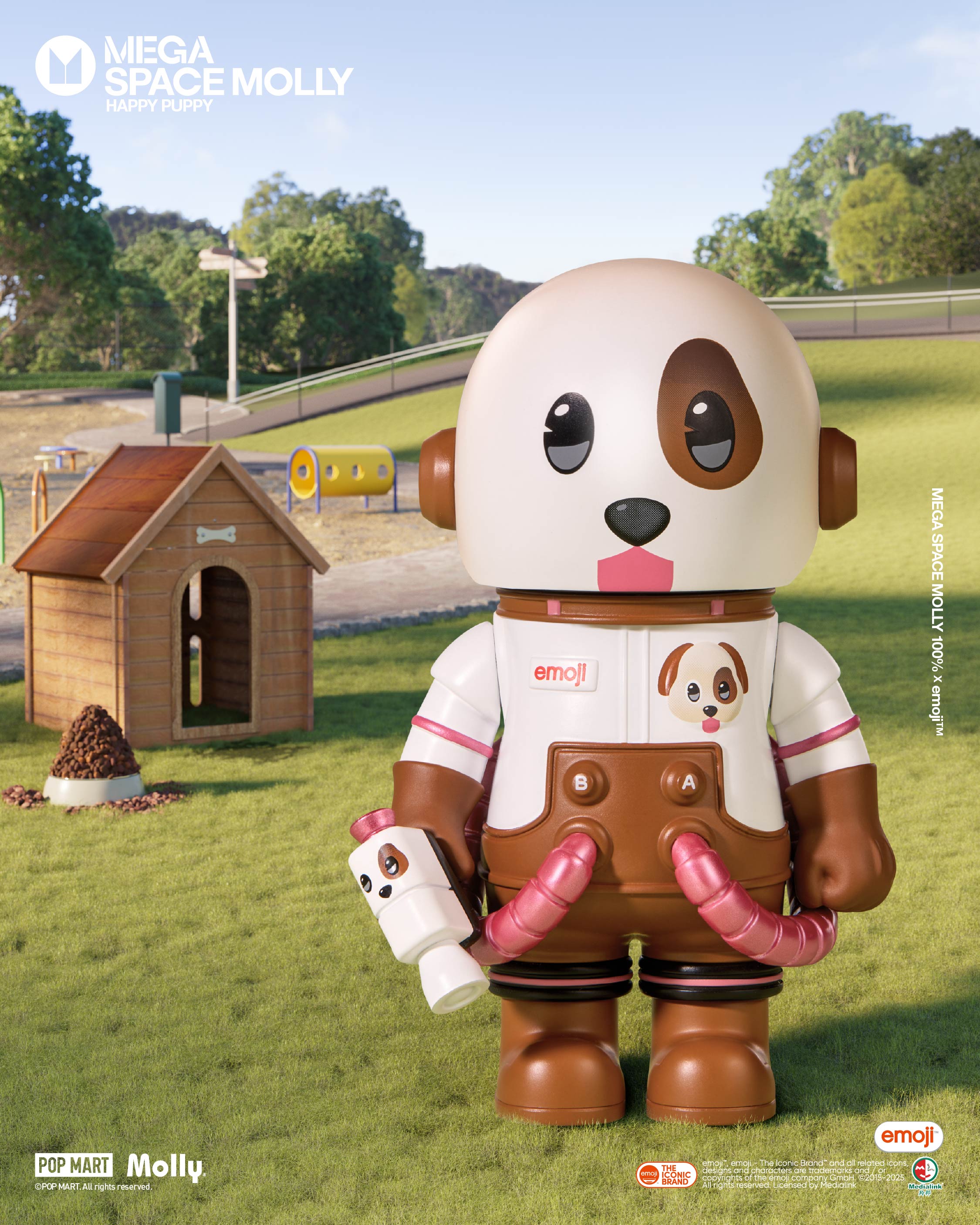  POP MART MEGA SPACE MOLLY 100% × emoji™ Series、mySite、greenlandpopulation