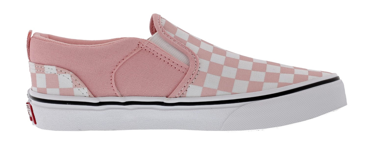 Vans Kid's Asher Checkerboard Slip On Sneakers、mySite、dreamappss