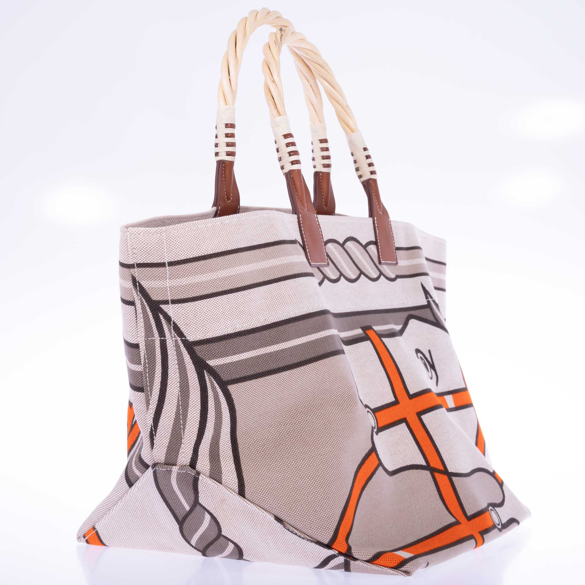 Hermès Steeple 31 Equestrian Canvas Tote Bag Limited Edition、mySite、garminoutage.com