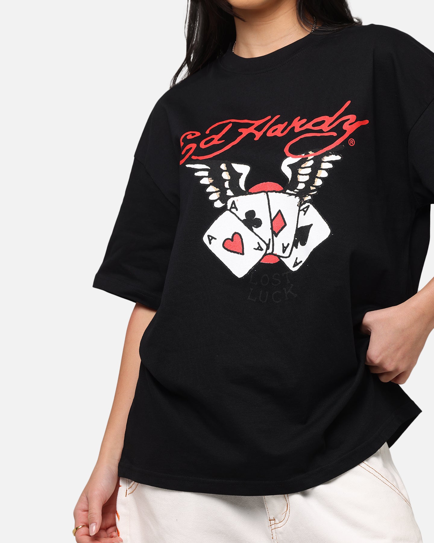 Ed Hardy Lost Luck T-Shirt Black、mySite、zt4zffjzw