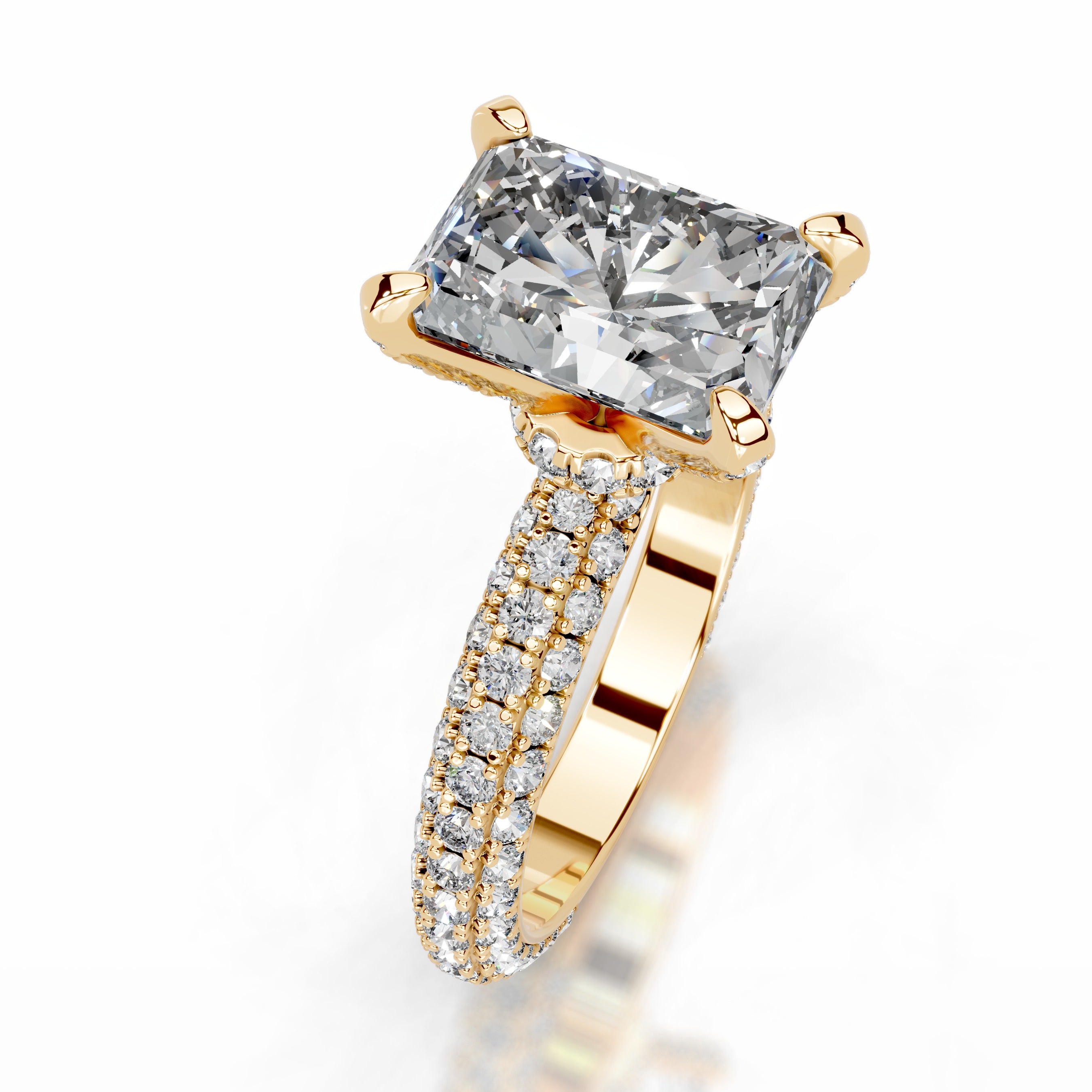 Milly Diamond Engagement Ring - 18K Yellow Gold、mySite、hinf8tx79