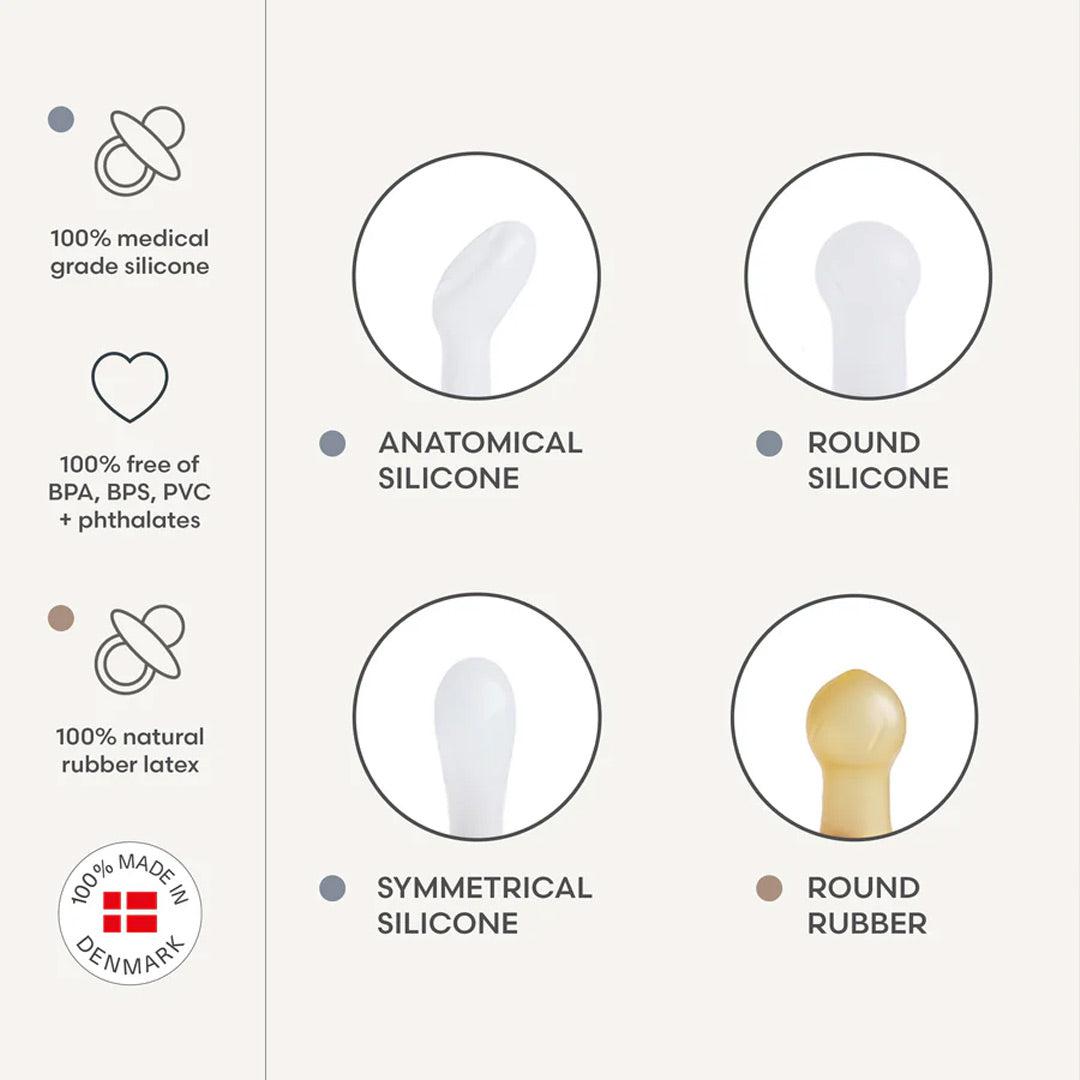  FRIGG Daisy Latex Pacifier - 6 Pack - Endless Sea、mySite、merchandisen