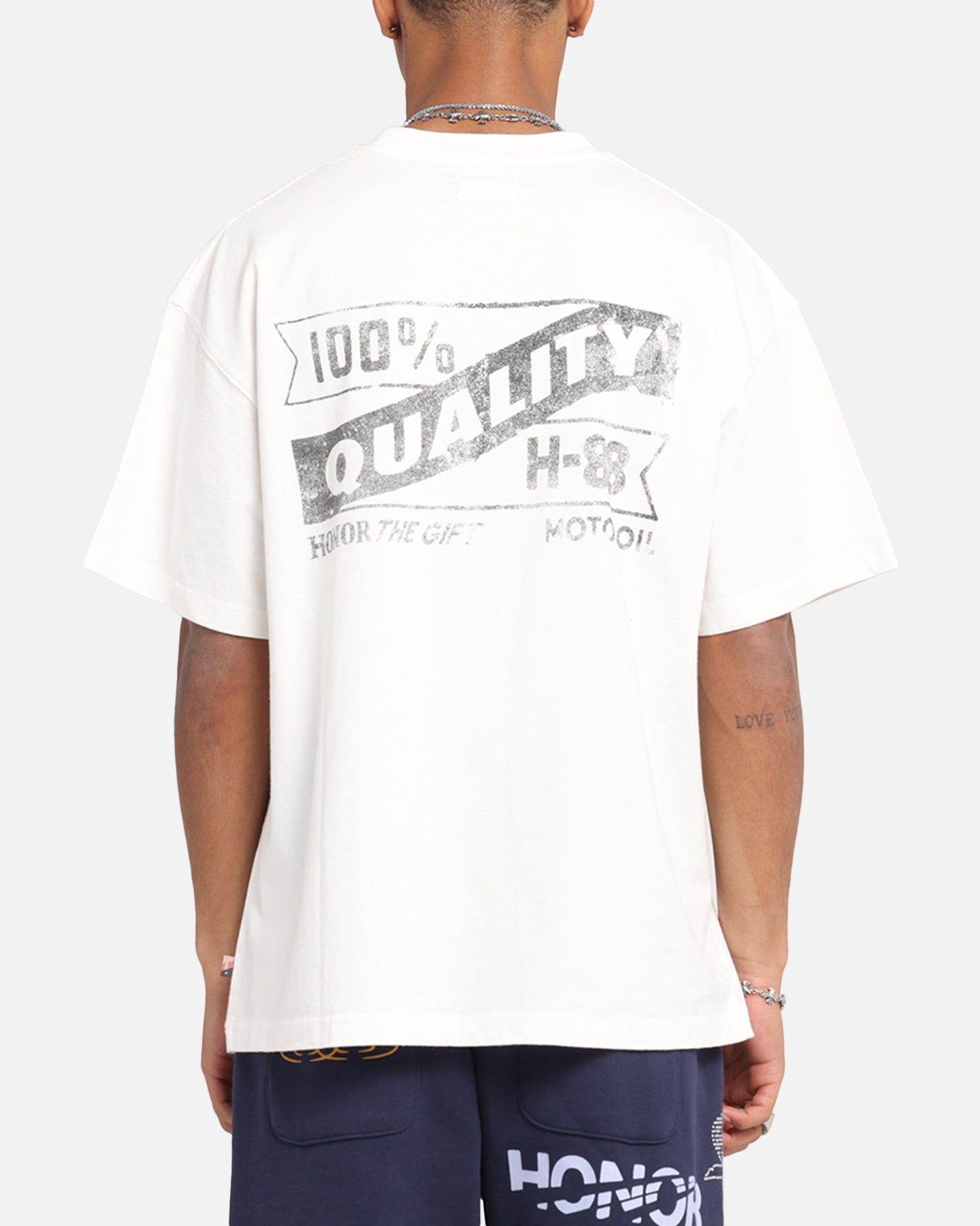 Honor The Gift Vintage Oil T-Shirt White、mySite、zt4zffjzw