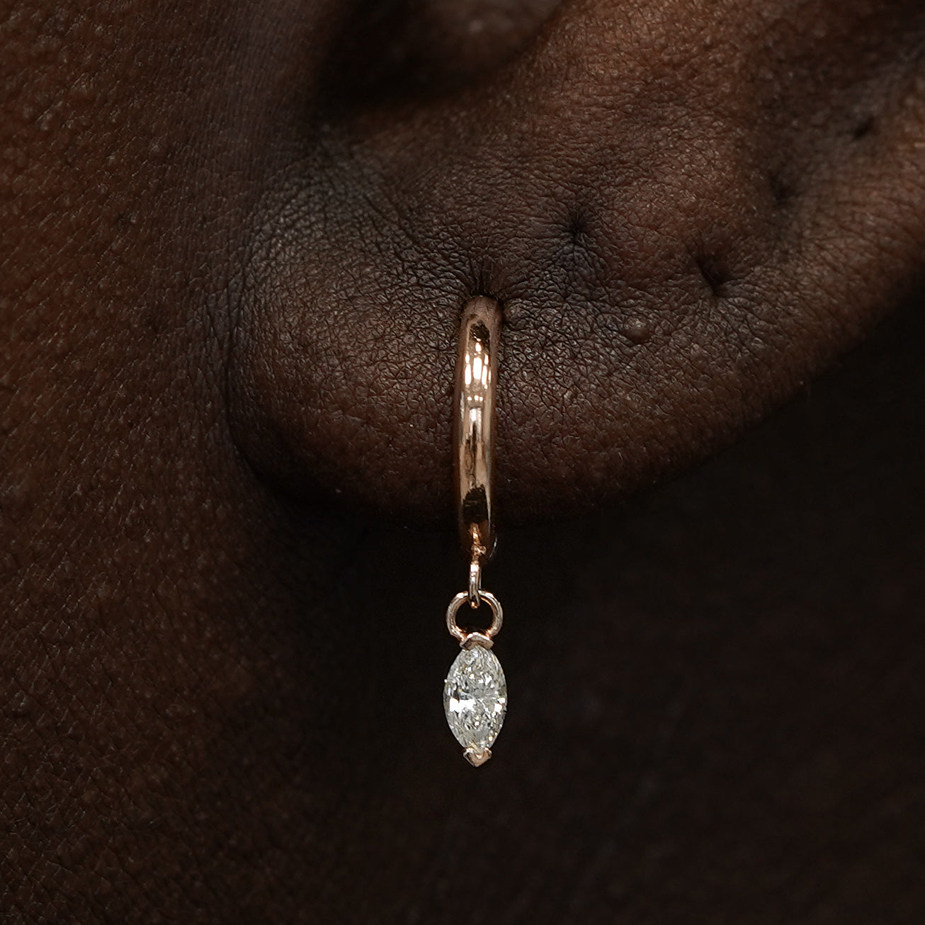 Marquise Lab Diamond Dangle Hoop、mySite、hinf8tx79