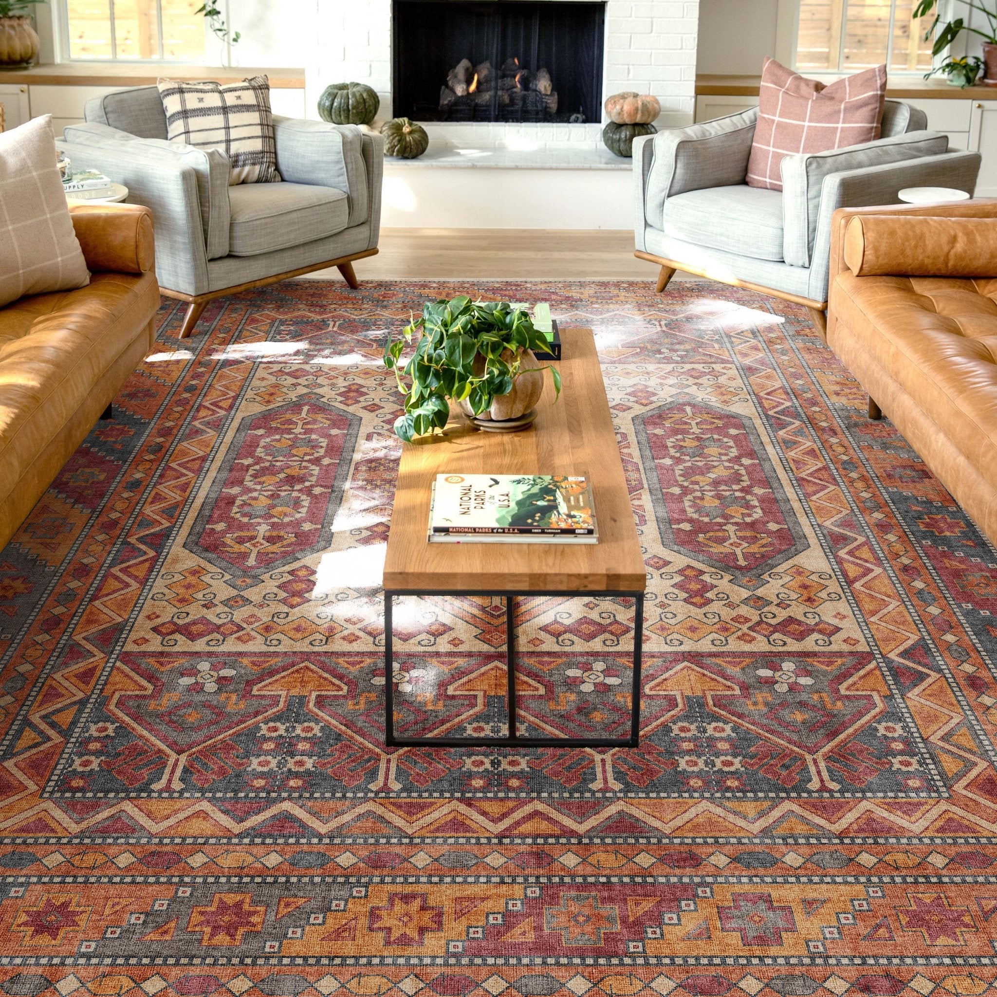 Praha Vintage Global Tribal Flat-Weave Rug、mySite、gigharbornorthrealestate