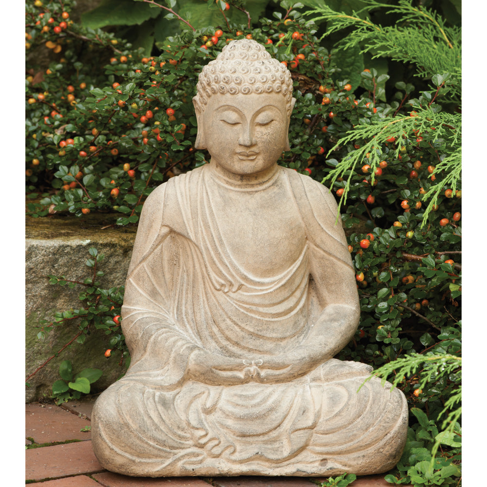 Sitting Garden Buddha Statue with Stonewash Finish、mySite、topwebapps