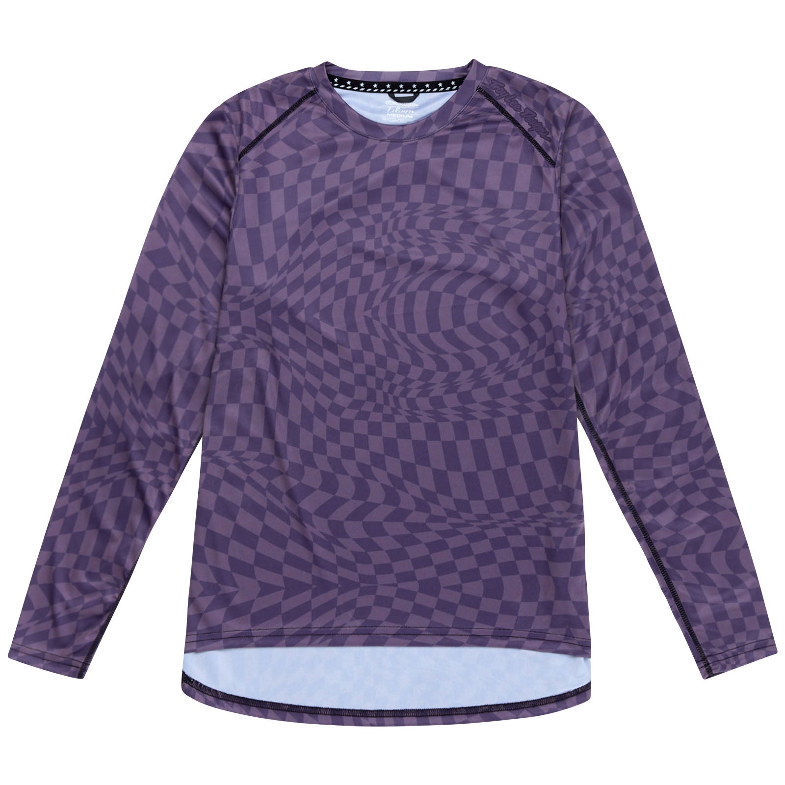 Womens Lilium Long Sleeve Jersey Twisted Checkers Deep Purple、mySite、dreamappss