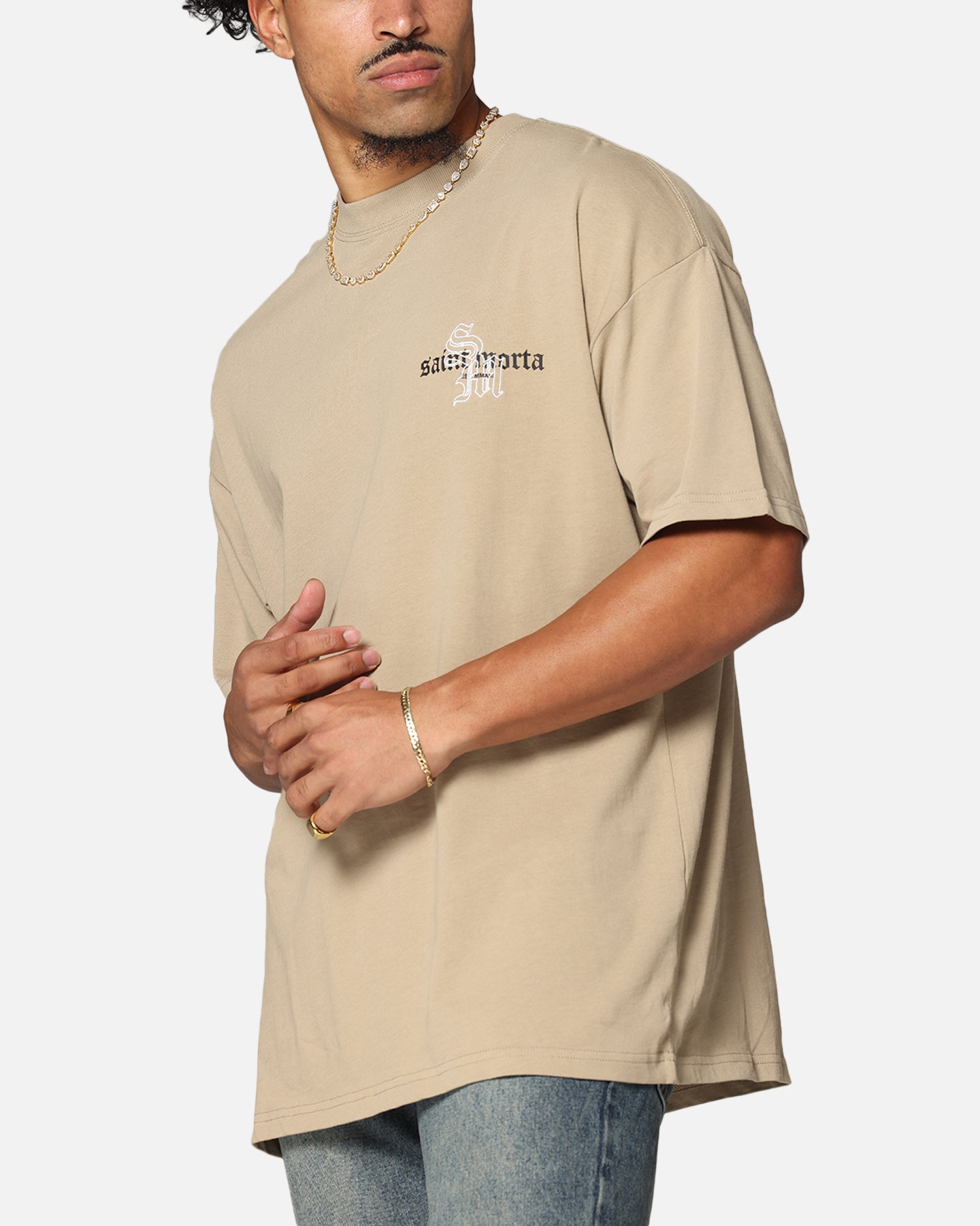 Saint Morta Heritage Boxy T-Shirt Stone、mySite、zt4zffjzw