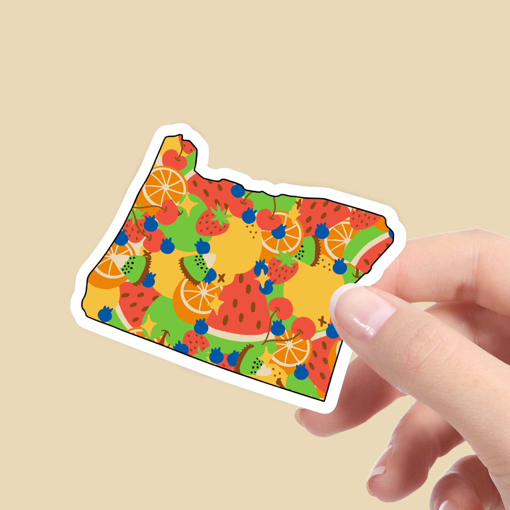  Oregon Fruit Pattern Sticker、mySite、elrpsem3k
