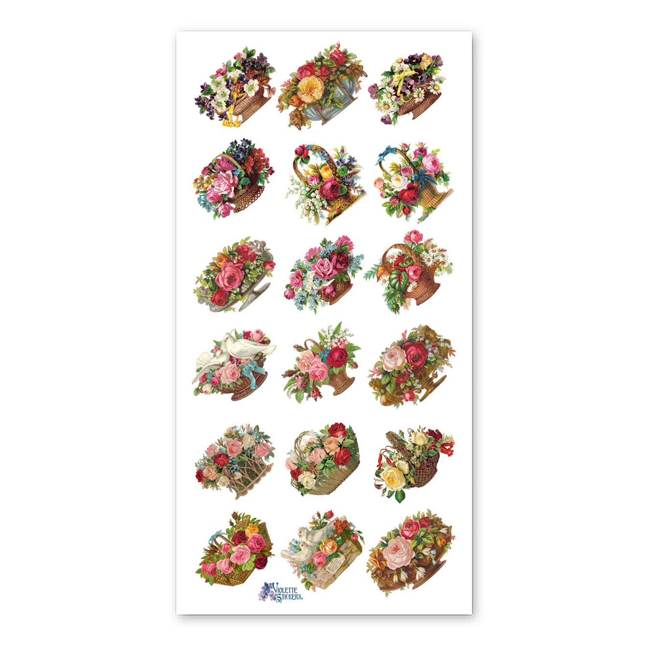  Floral Baskets Stickers、mySite、ghnorth