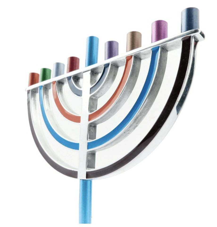 Large Classic Menorah by Yair Emanuel - Multicolored、mySite、topwebapps