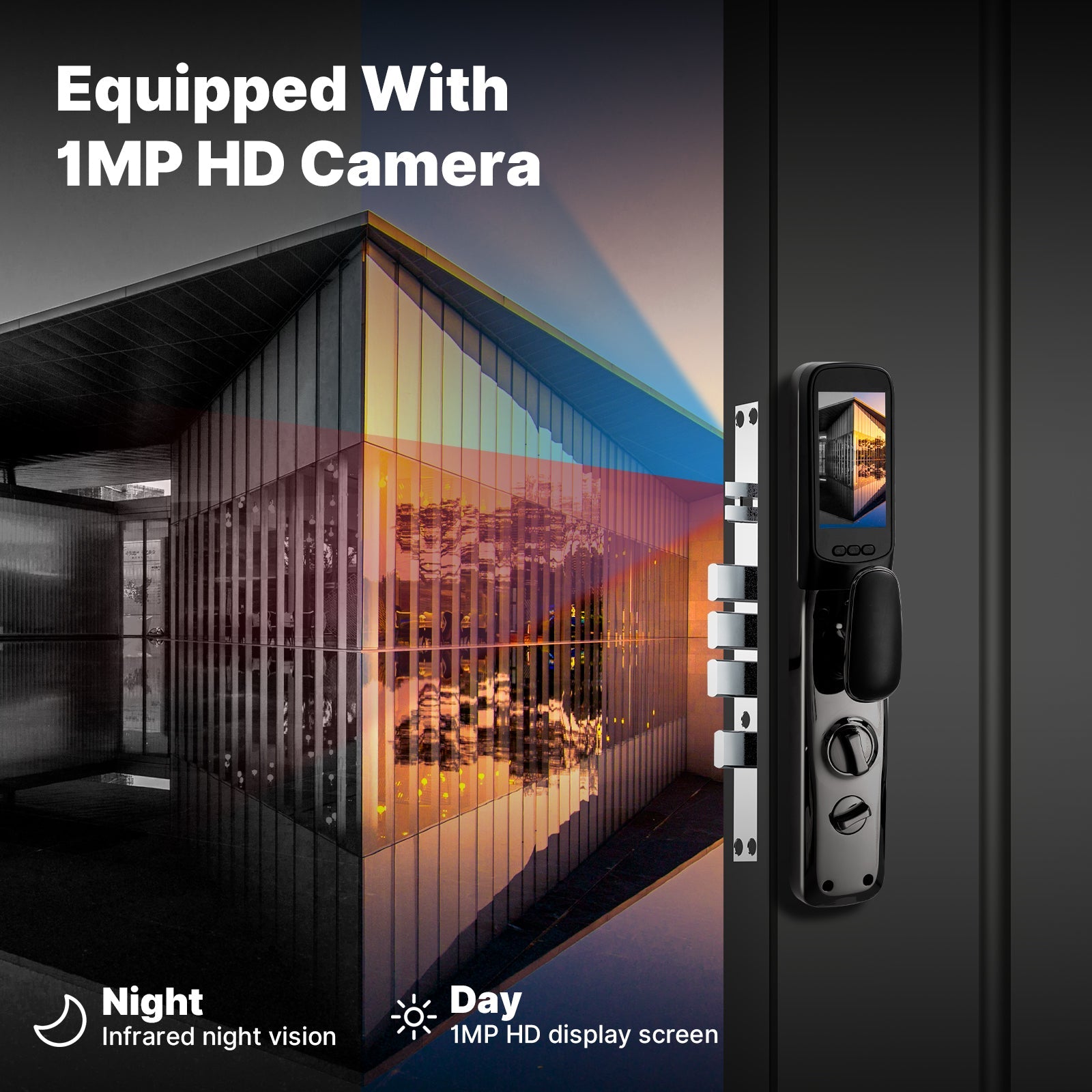 WiFi Smart Security Door Lock 3D Face Recognition Fingerprint Wake Infrared Night Vision、mySite、fannypackpong