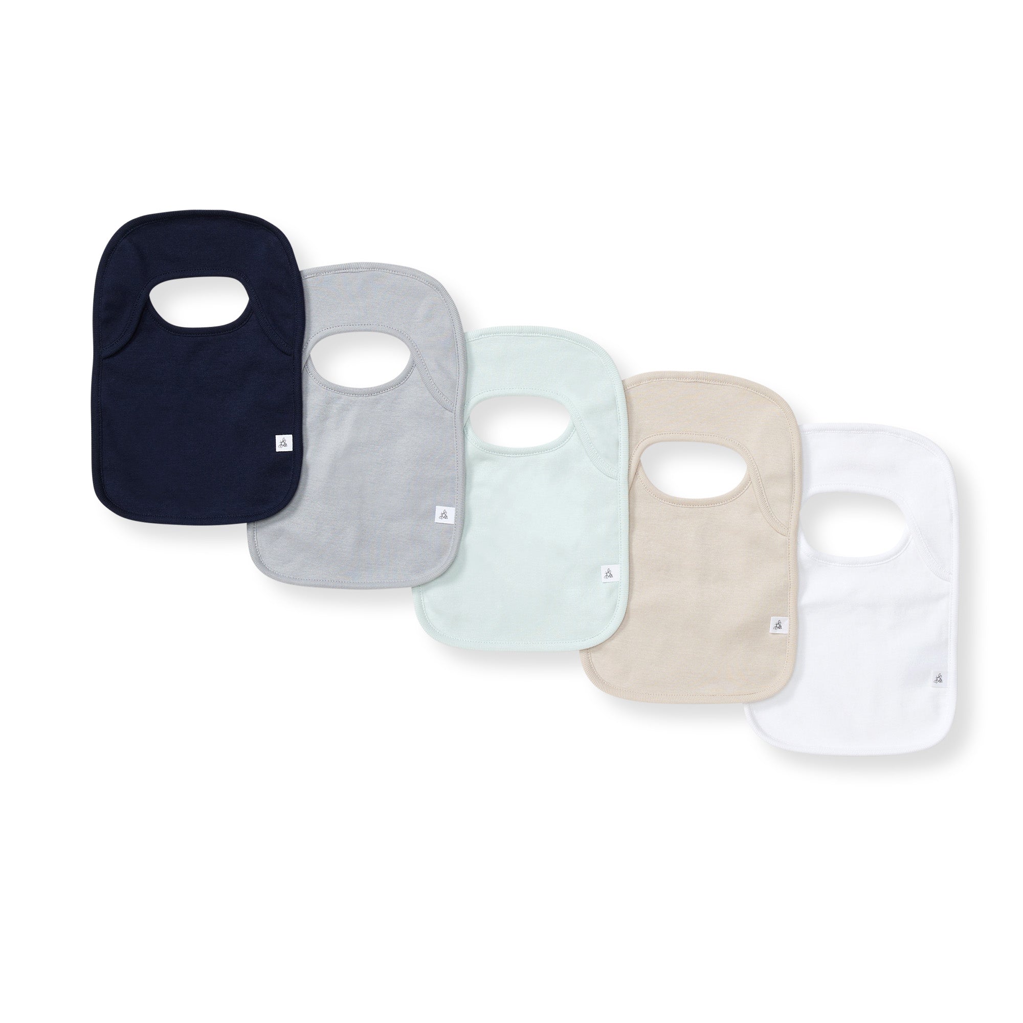  Solid Organic Cotton Baby Bibs 5 Pack - Midnight、mySite、layawaytickets