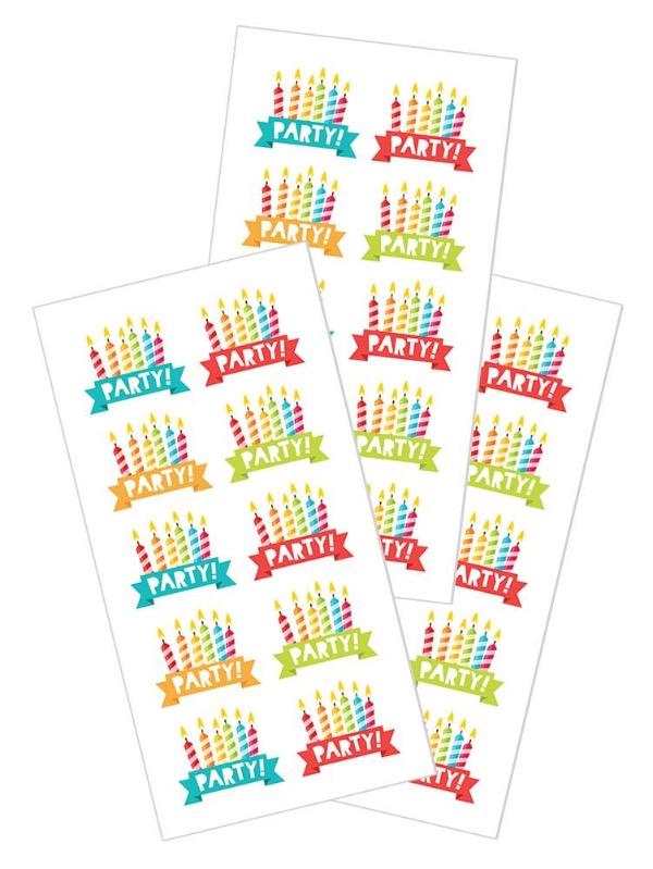  Decorative Stickers - Birthday、mySite、ghnorth