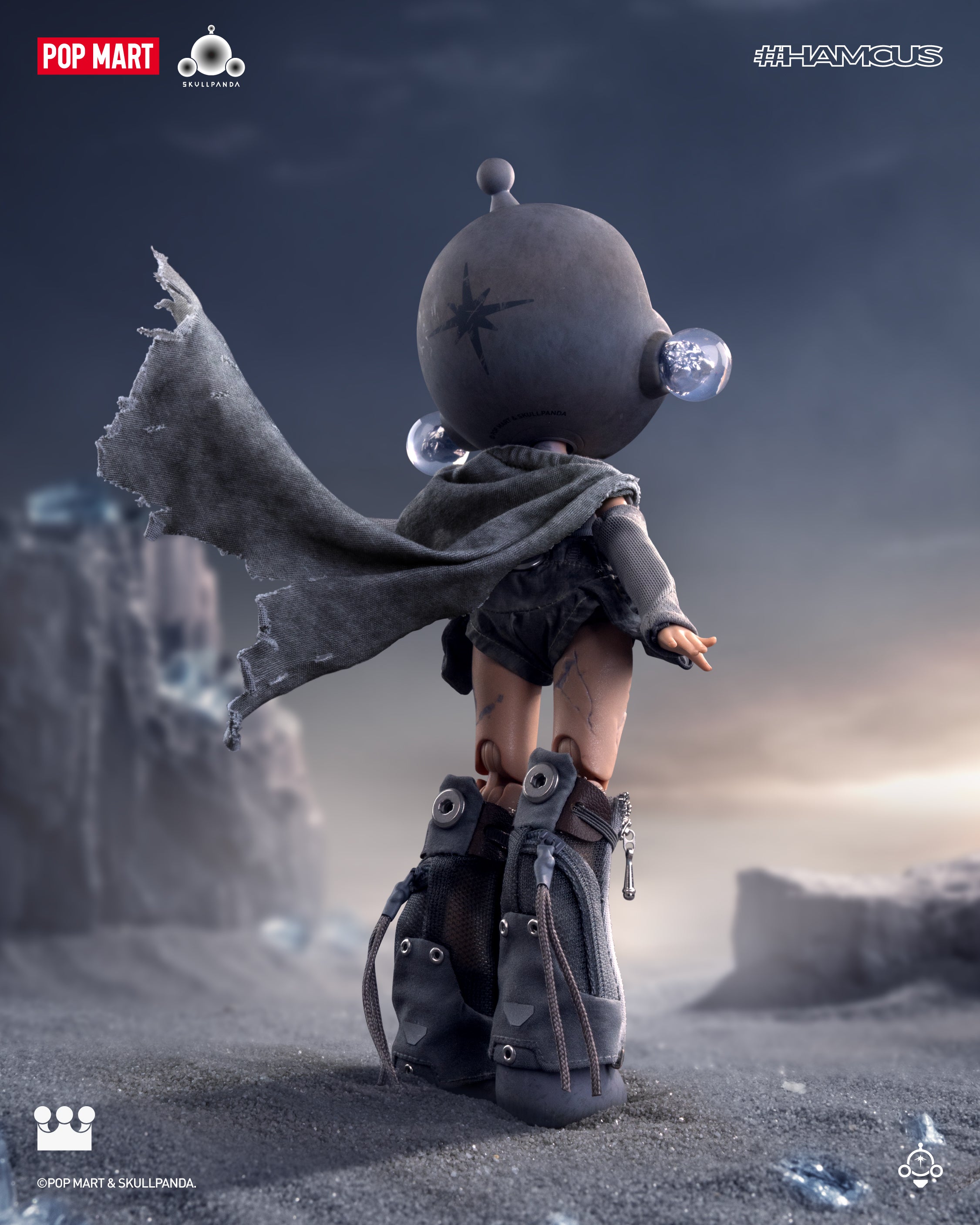  POP MART SKULLPANDA × HAMCUS 1/6 Action Figure、mySite、greenlandpopulation