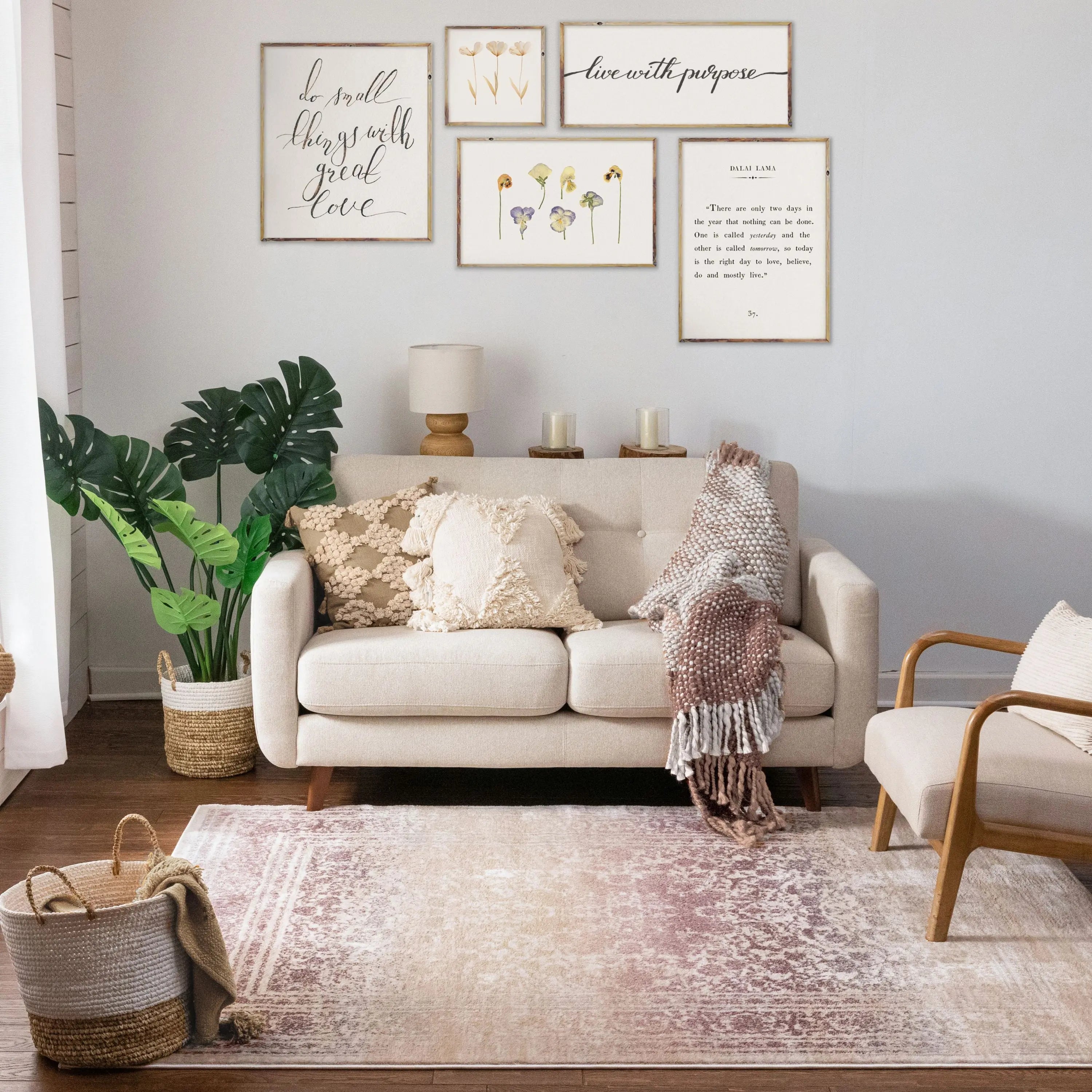 Melange Lavender Vintage Modern Rug、mySite、gigharbornorthrealestate