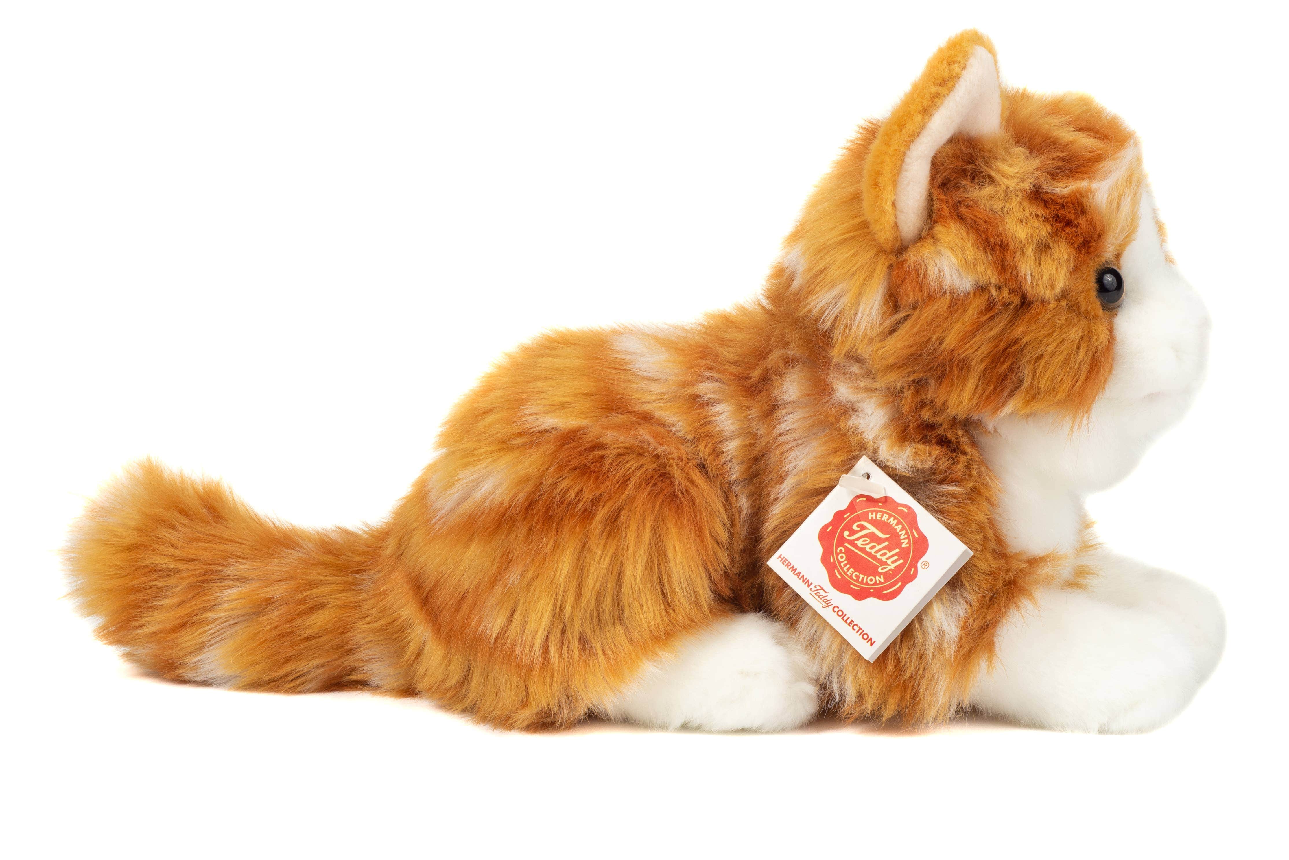 Orange Tabby Golden Kitten Plush Soft Toy by Teddy Hermann、mySite、g9winljtr