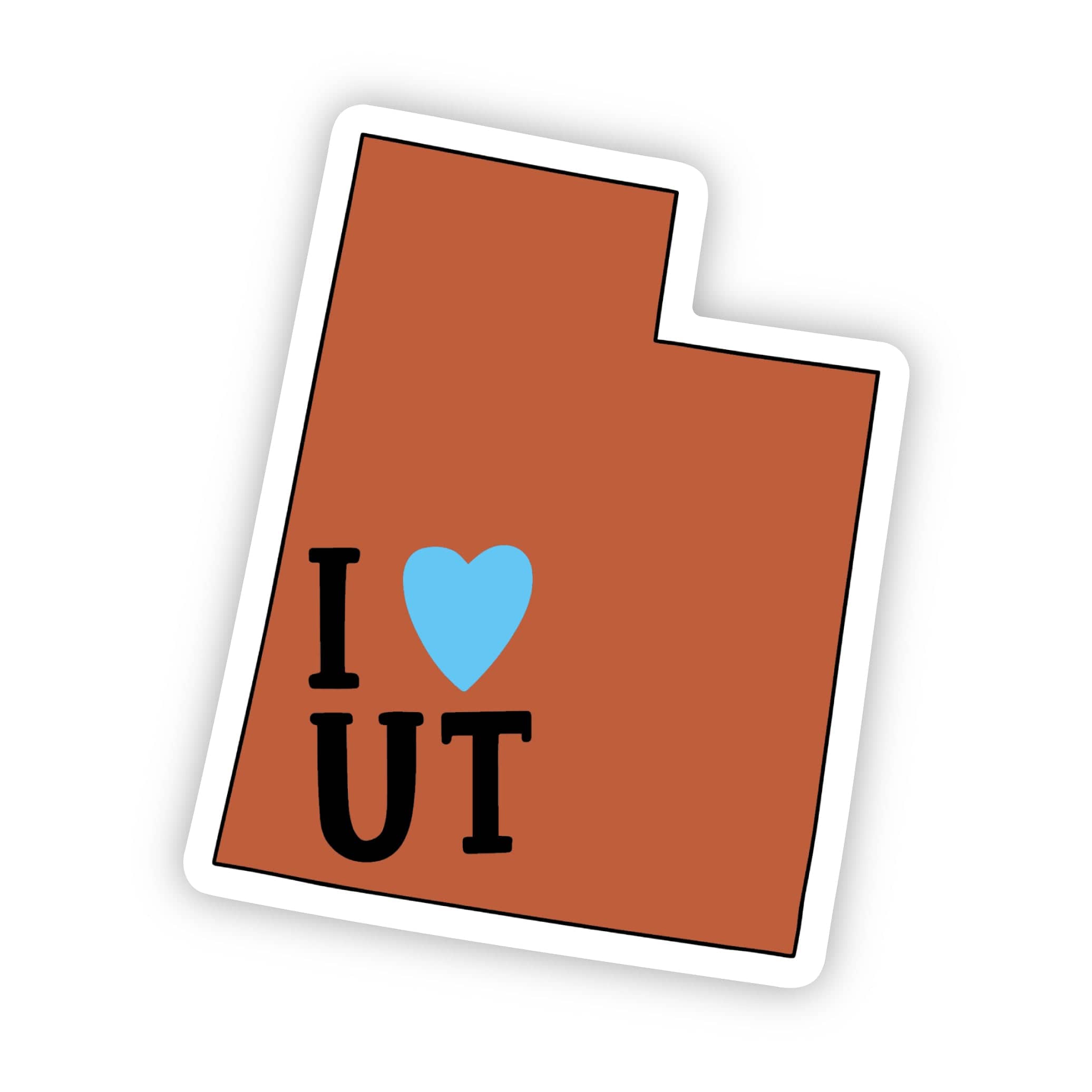  I Love Utah Sticker、mySite、ghnorth